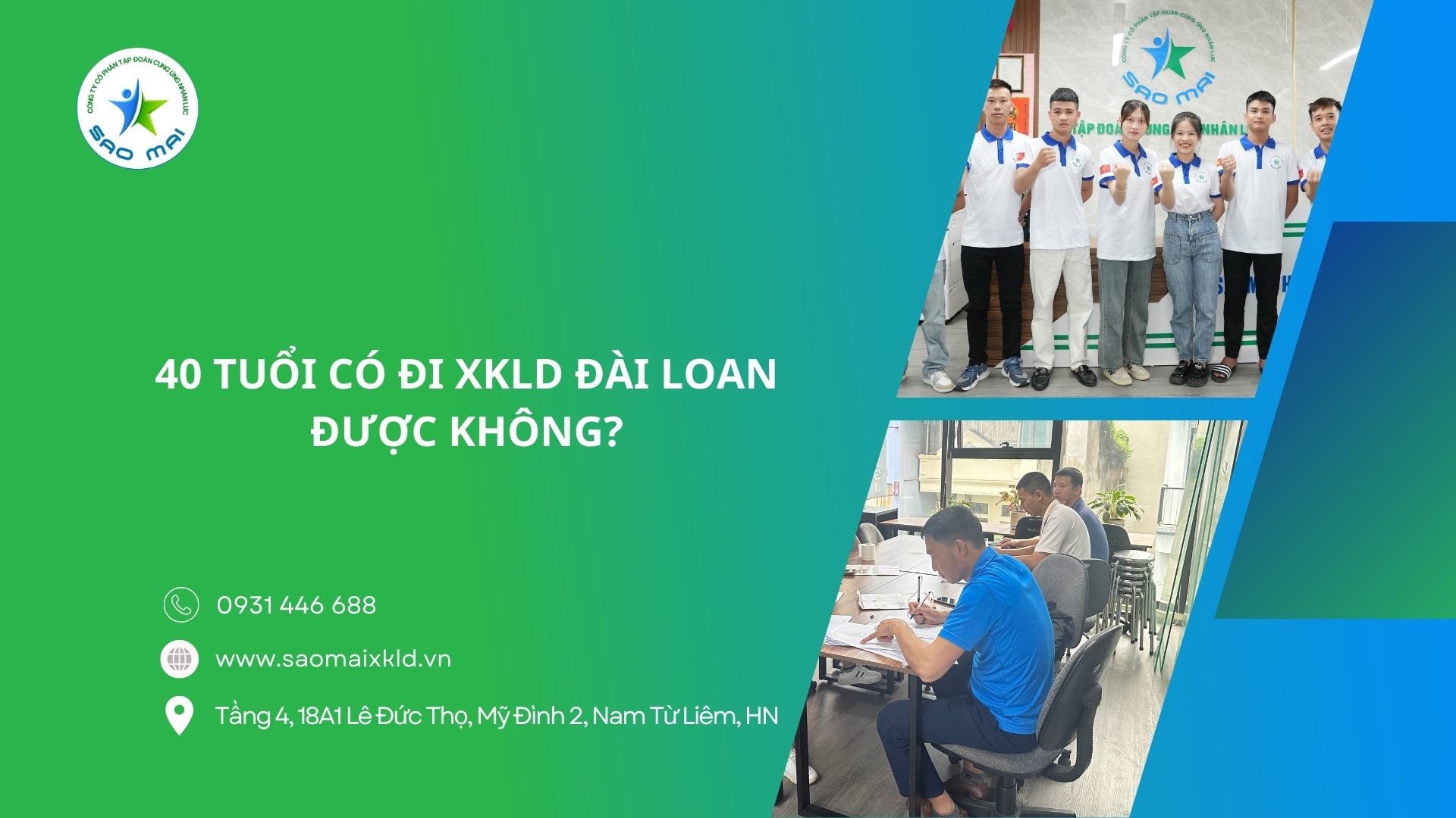 Người lao động trên 40 tuổi có đi XKLD Đài Loan được không?