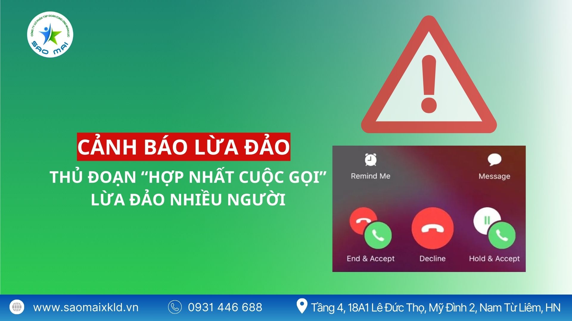 Cảnh giác trước hình thức lừa đảo mới: Thủ đoạn 'hợp nhất cuộc gọi' lừa đảo nhiều người