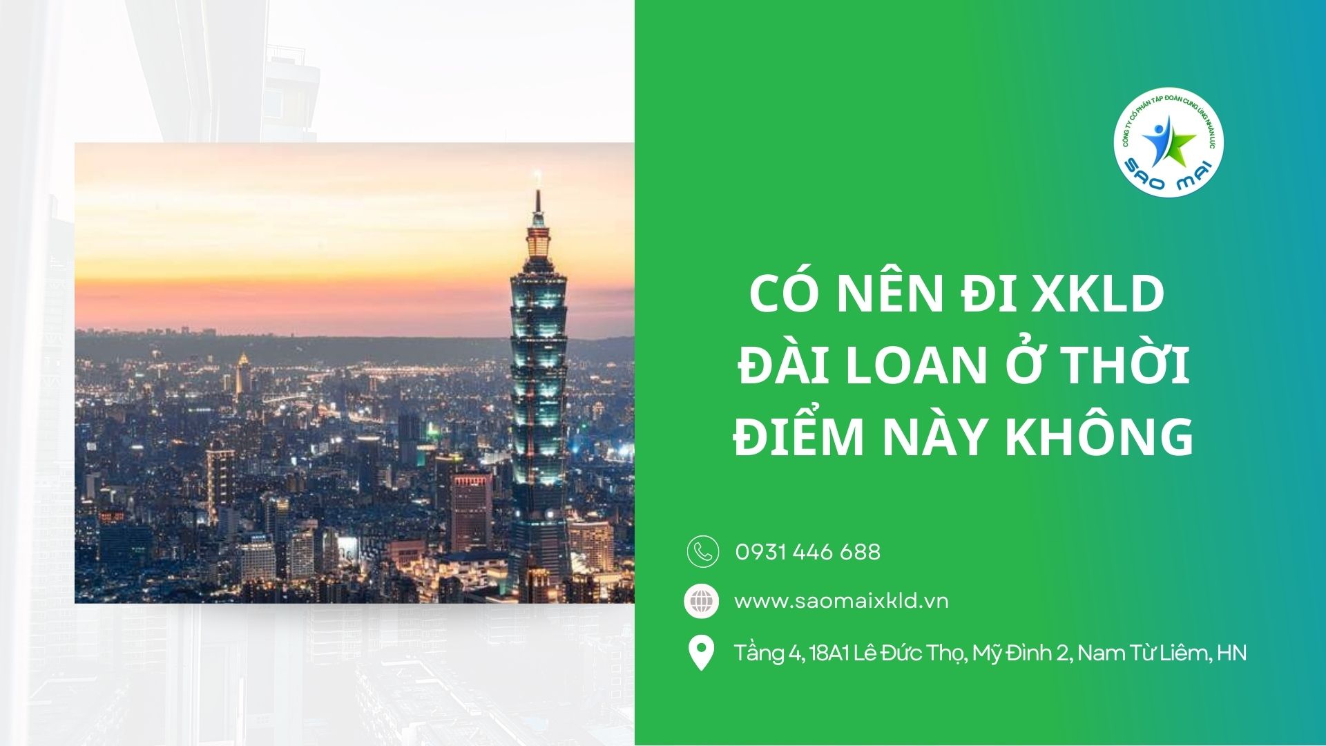 Có nên đi xuất khẩu lao động đài loan vào thời điểm này không? Đi XKLĐ Đài Loan theo bộ Lao động Thương Binh và Xã hội