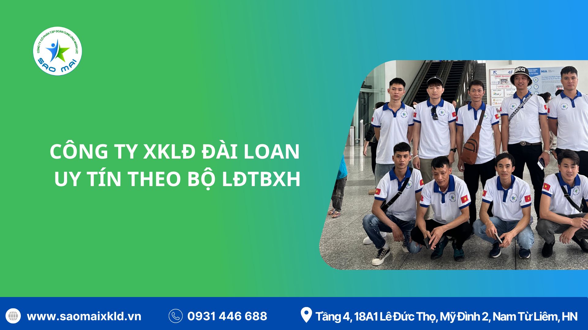 Bộ Lao động Thương Binh và Xã Hội XKLĐ Đài Loan - Công ty xuất khẩu lao động Đài Loan UY TÍN