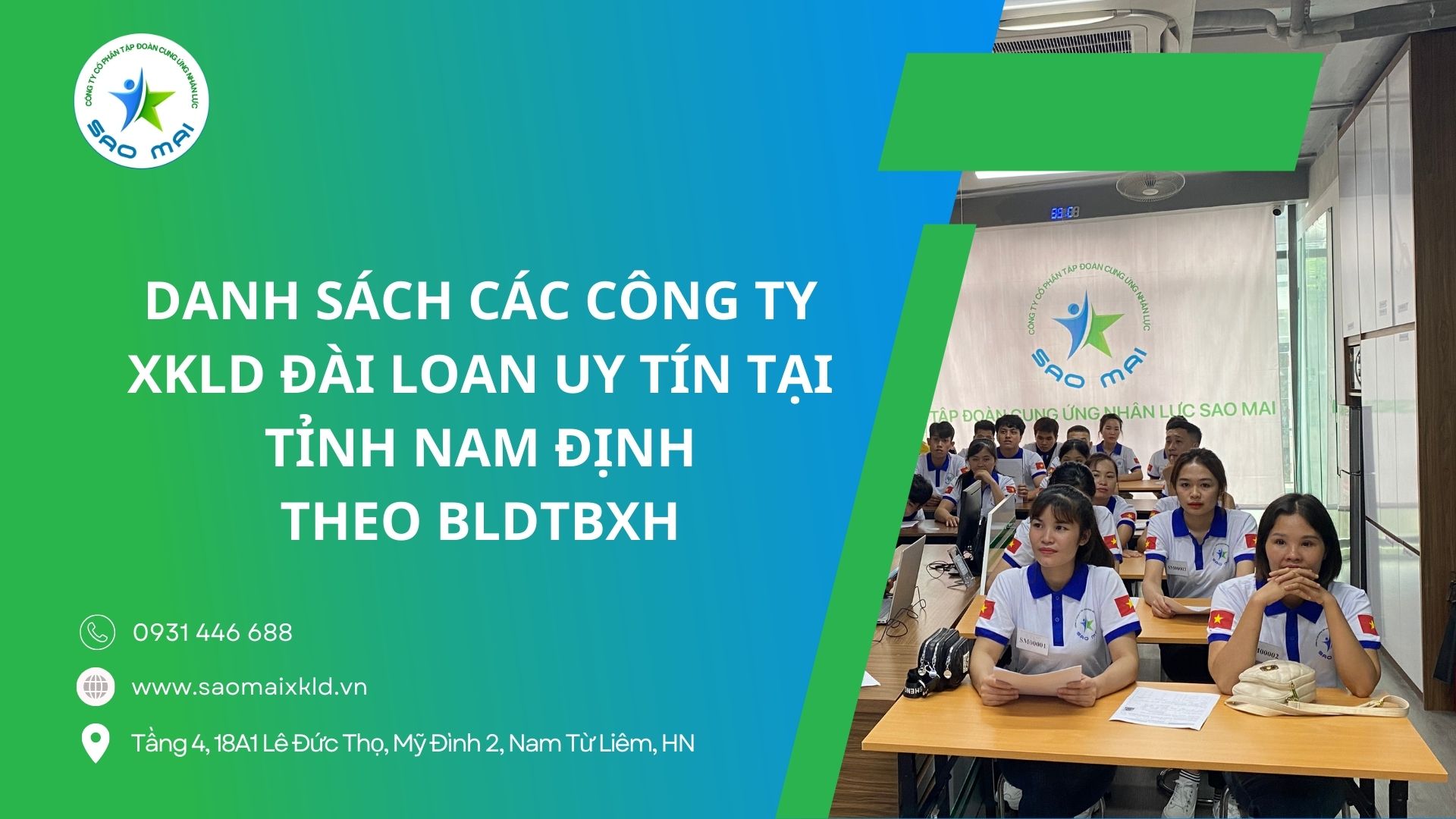 Danh sách các công ty XKLĐ Đài Loan uy tín tại tỉnh Nam Định theo Bộ Lao động Thương Binh và Xã Hội