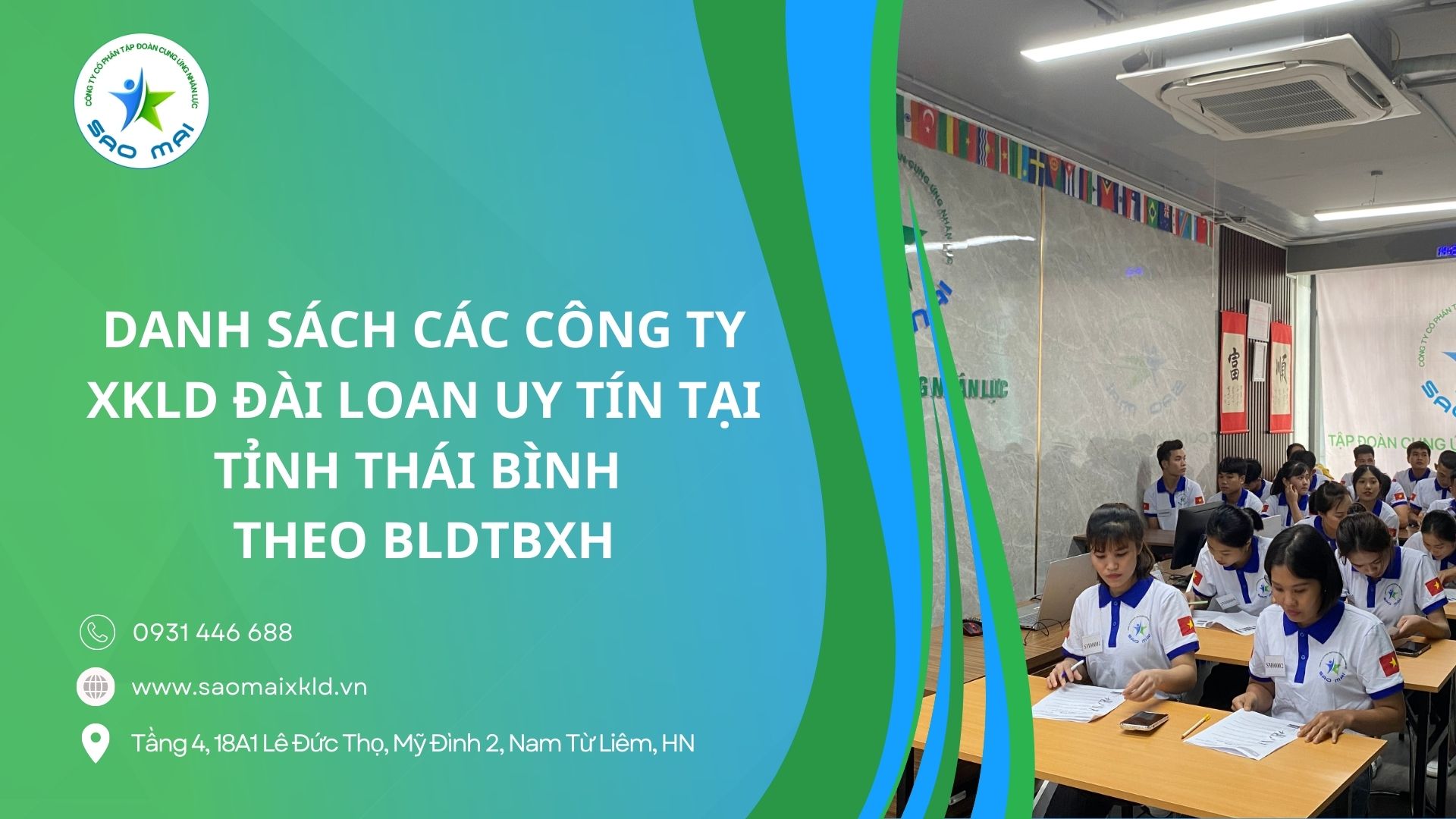 Danh sách các công ty XKLĐ Đài Loan uy tín tại tỉnh Thái Bình theo Bộ Lao động Thương Binh và Xã Hội