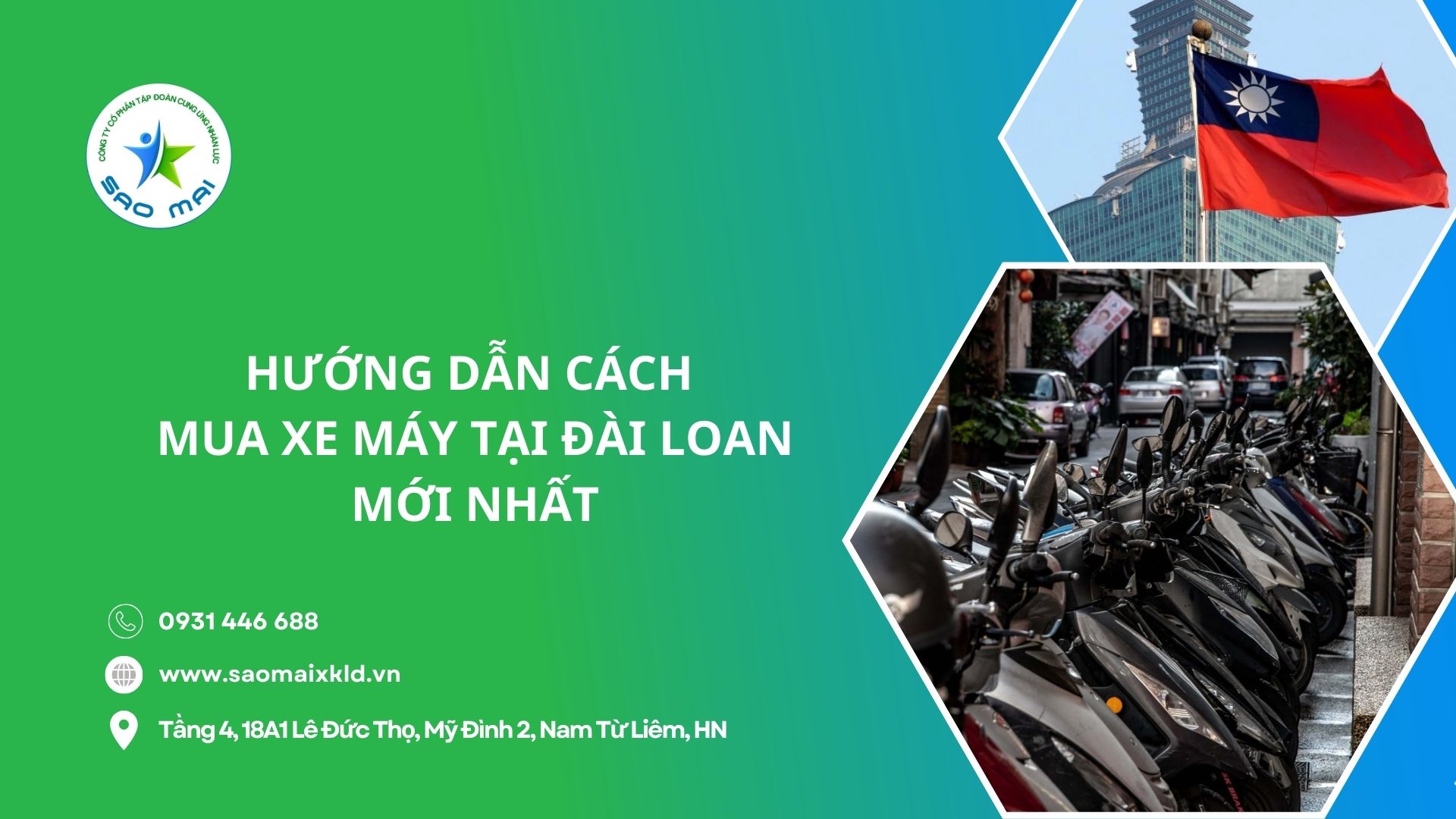 Hướng dẫn cách mua xe máy tại Đài Loan mới nhất