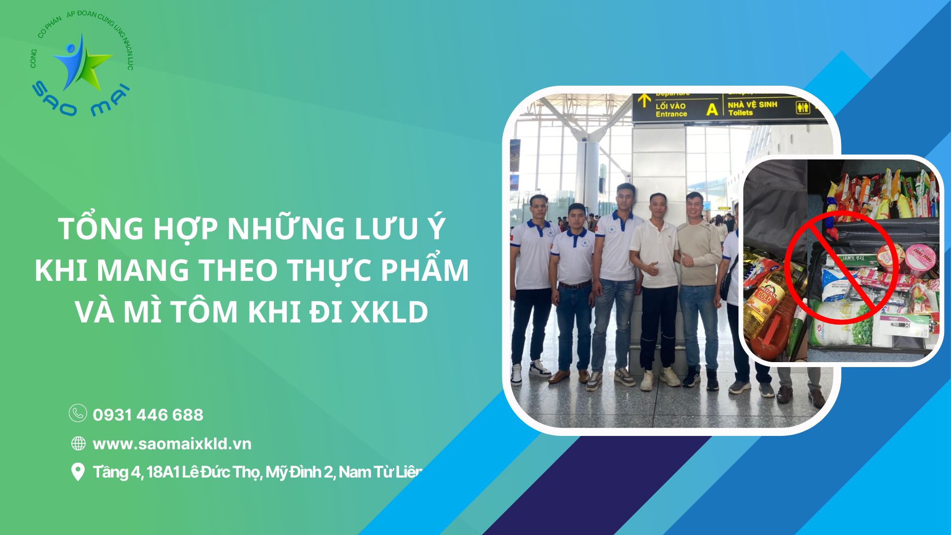 Lưu ý khi mang theo thực phẩm vào Đài Loan khi đi xuất khẩu lao động 