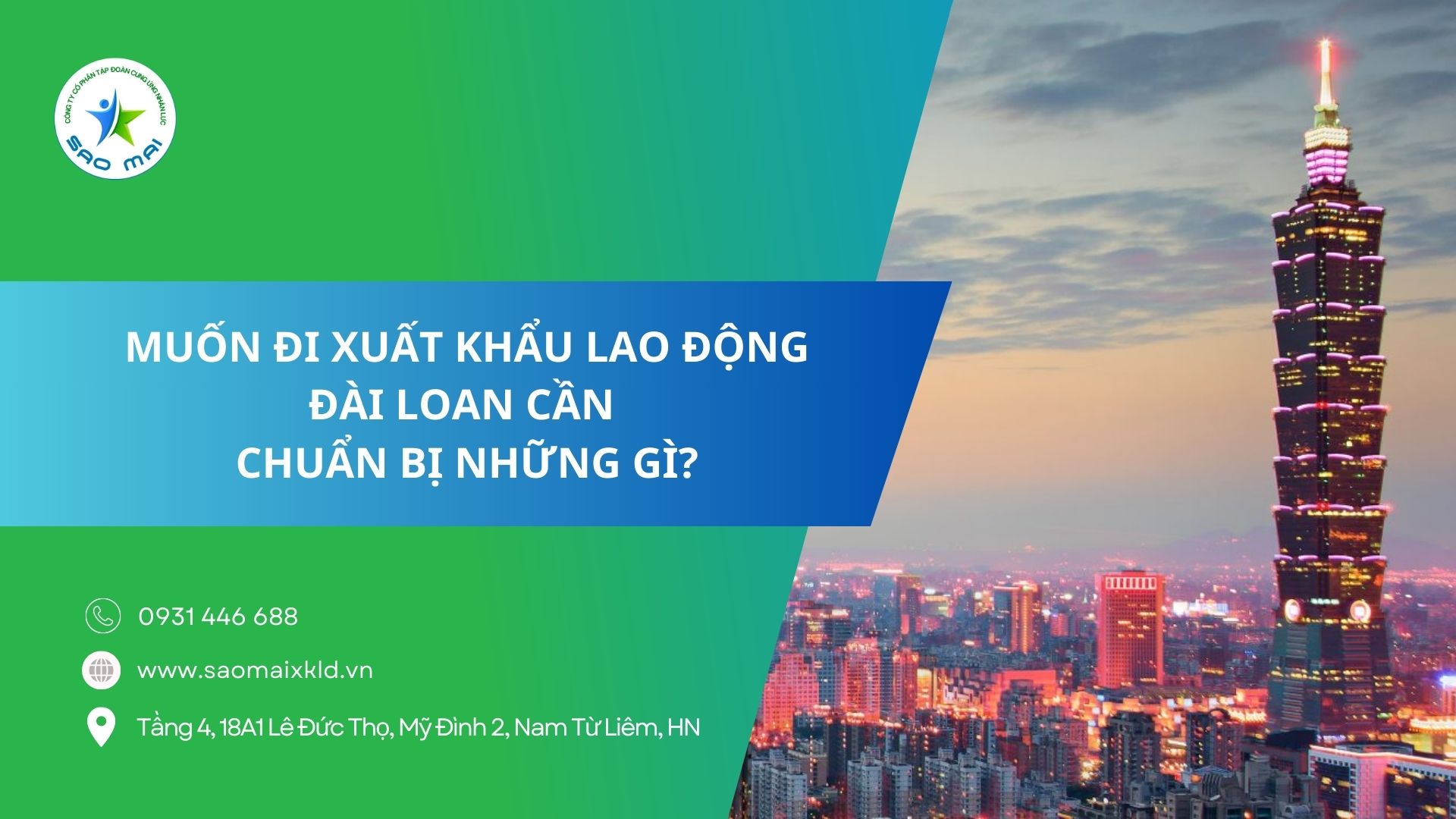 Muốn đi xuất khẩu lao động Đài Loan cần chuẩn bị những gì?