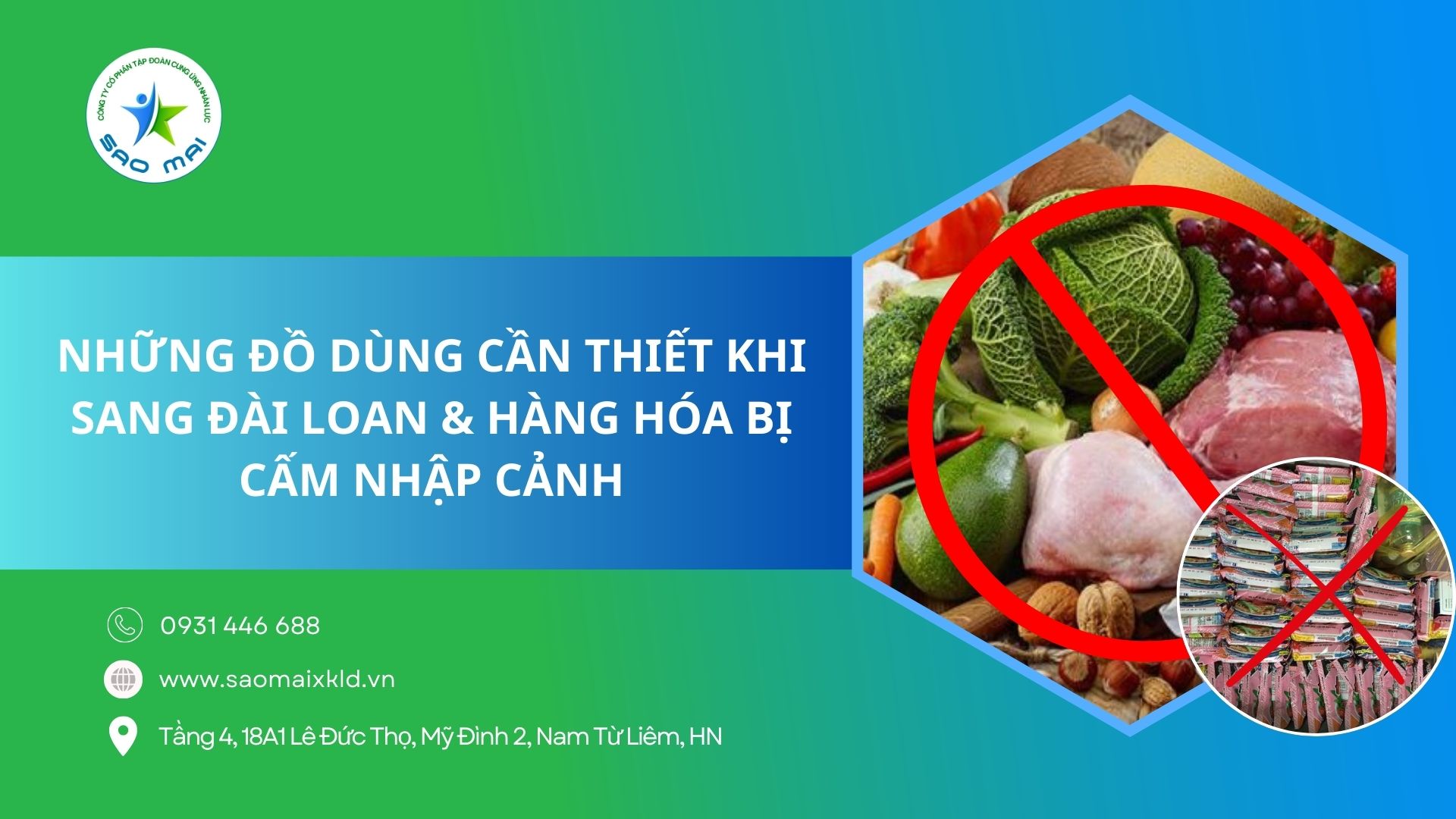 Gợi ý những đồ dùng cần thiết khi sang đài Loan và danh sách những hàng hóa bị cấm nhập cảnh