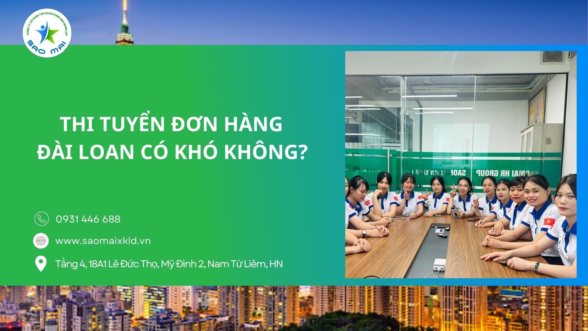 Thi tuyển đơn hàng Đài Loan có khó không? Bí quyết vượt qua kỳ thi tuyển dễ dàng 