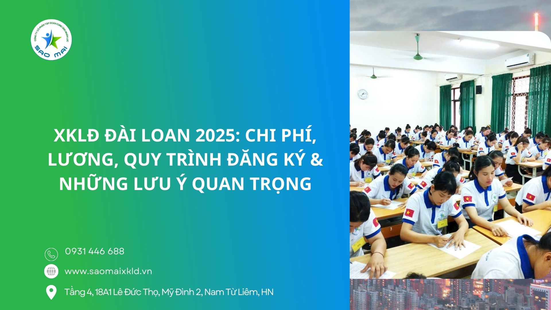 XKLĐ Đài Loan 2025: Chi phí, Lương, Quy trình Đăng Ký & Những Lưu Ý Quan Trọng cho người lao động khi đi XKLD DAI LOAN