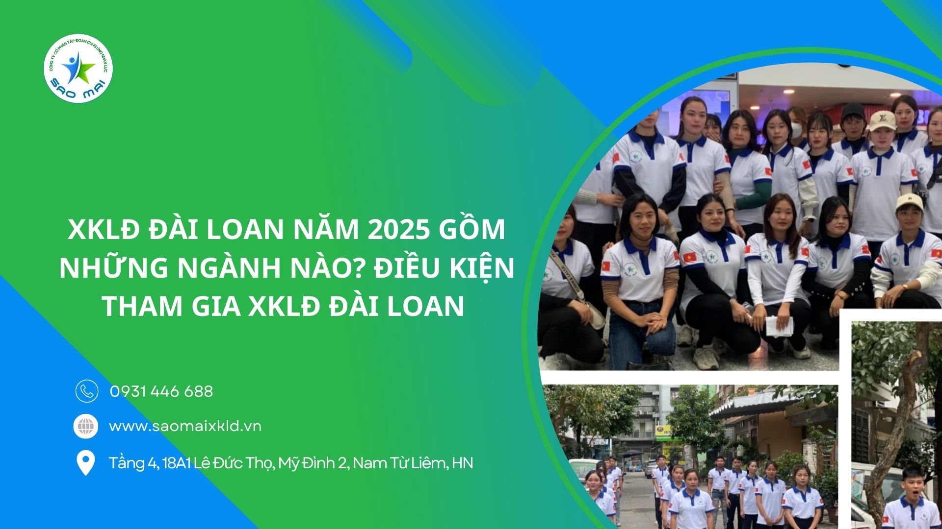 XKLĐ Đài Loan năm 2025 gồm những ngành nào? Điều kiện tham gia đi XKLĐ Đài Loan năm 2025