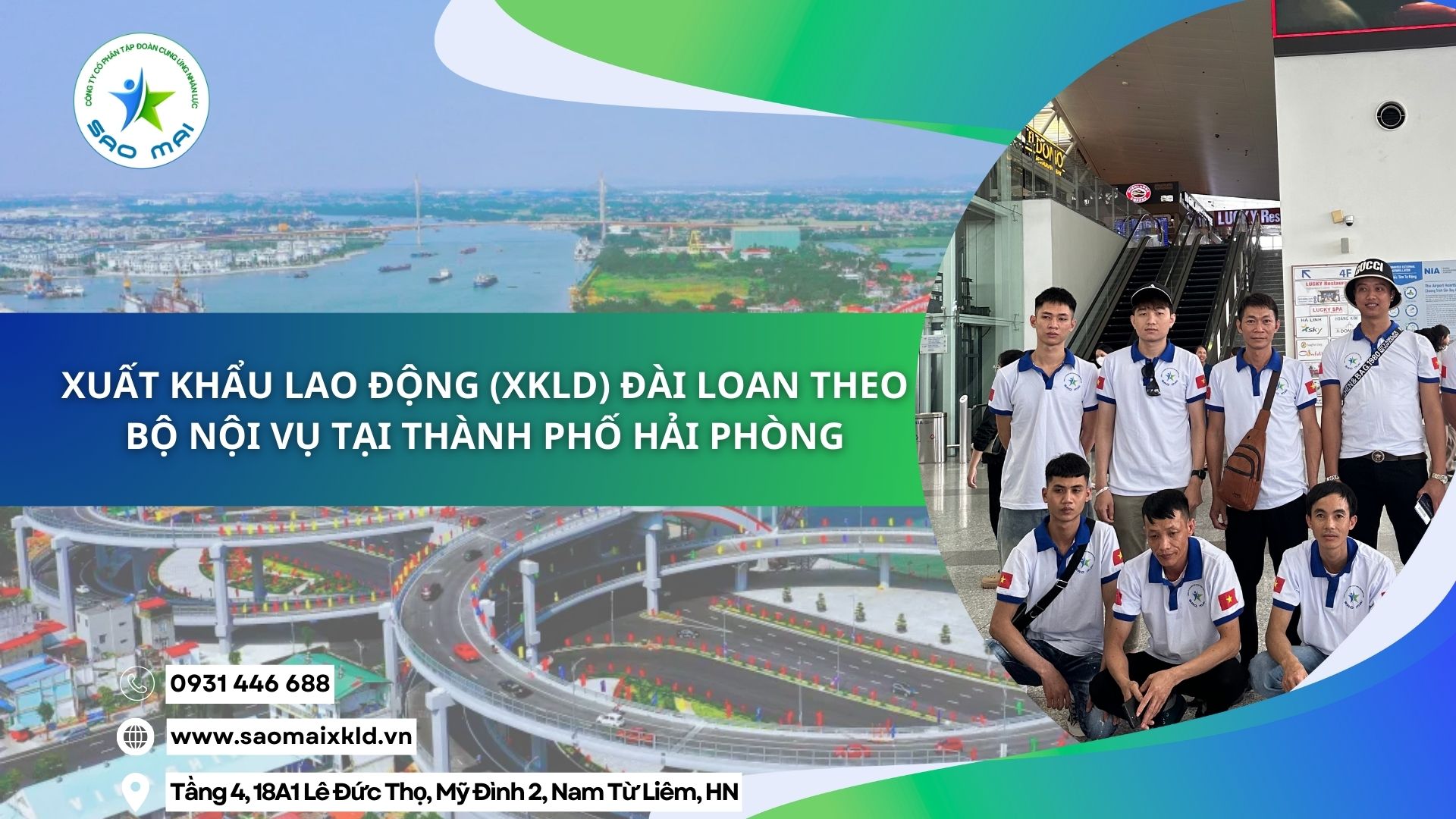 Xuất khẩu lao động (XKLD) Đài Loan theo Bộ Nội vụ tại thành phố Hải Phòng