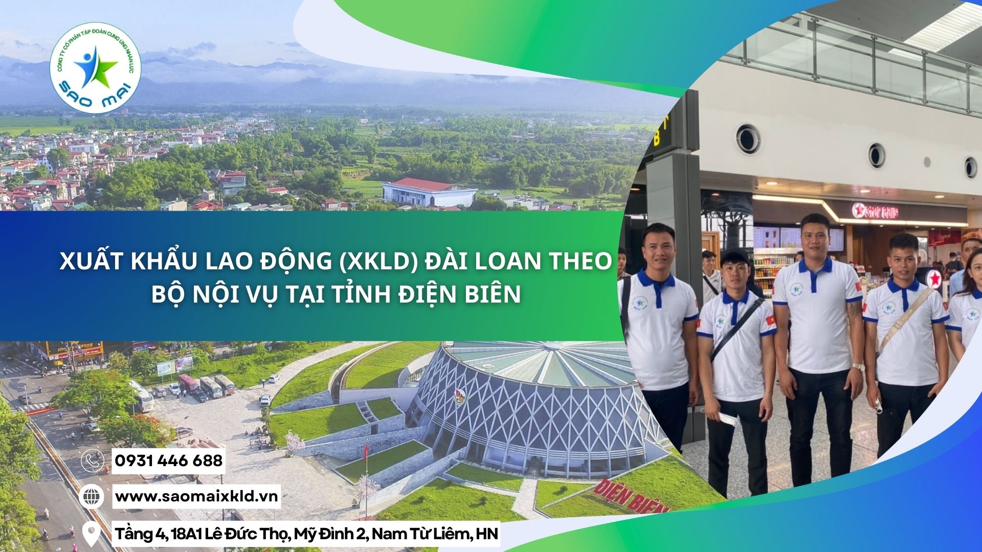 Xuất khẩu lao động (XKLD) Đài Loan theo Bộ Nội vụ tại tỉnh Điện Biên