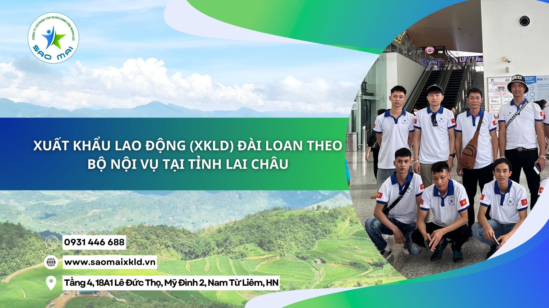 Xuất khẩu lao động (XKLD) Đài Loan theo Bộ Nội vụ tại tỉnh Lai Châu