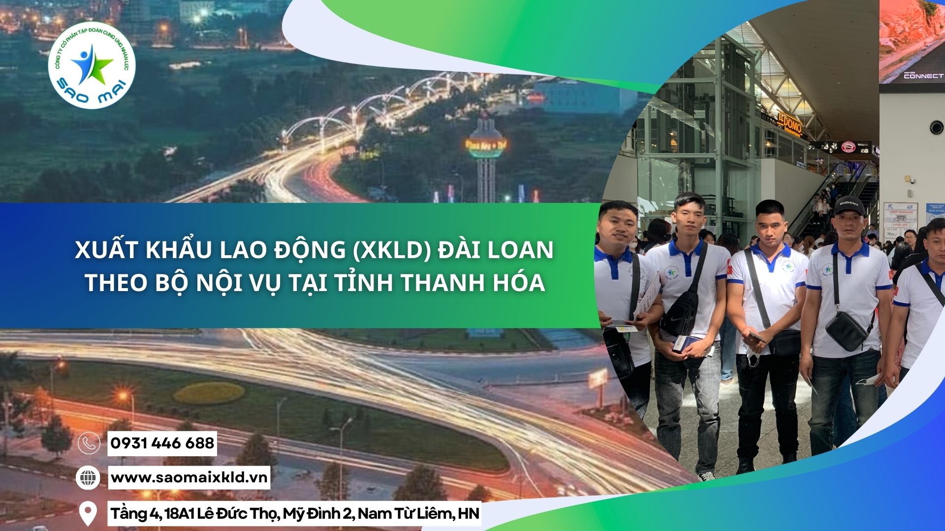 Xuất khẩu lao động (XKLD) Đài Loan theo Bộ Nội vụ tại tỉnh Thanh Hóa