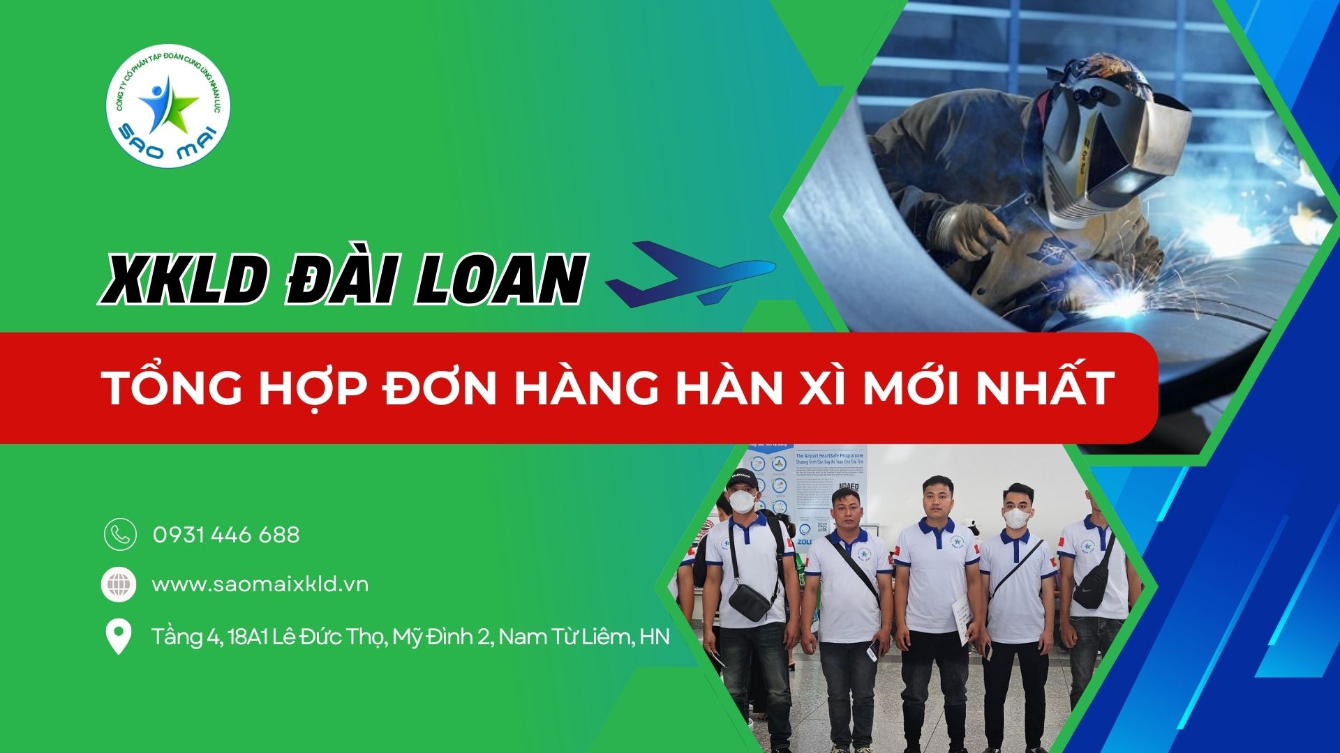 Xuất khẩu lao động Đài Loan đơn hàng Hàn xì lương cao, phỏng vấn liên tục