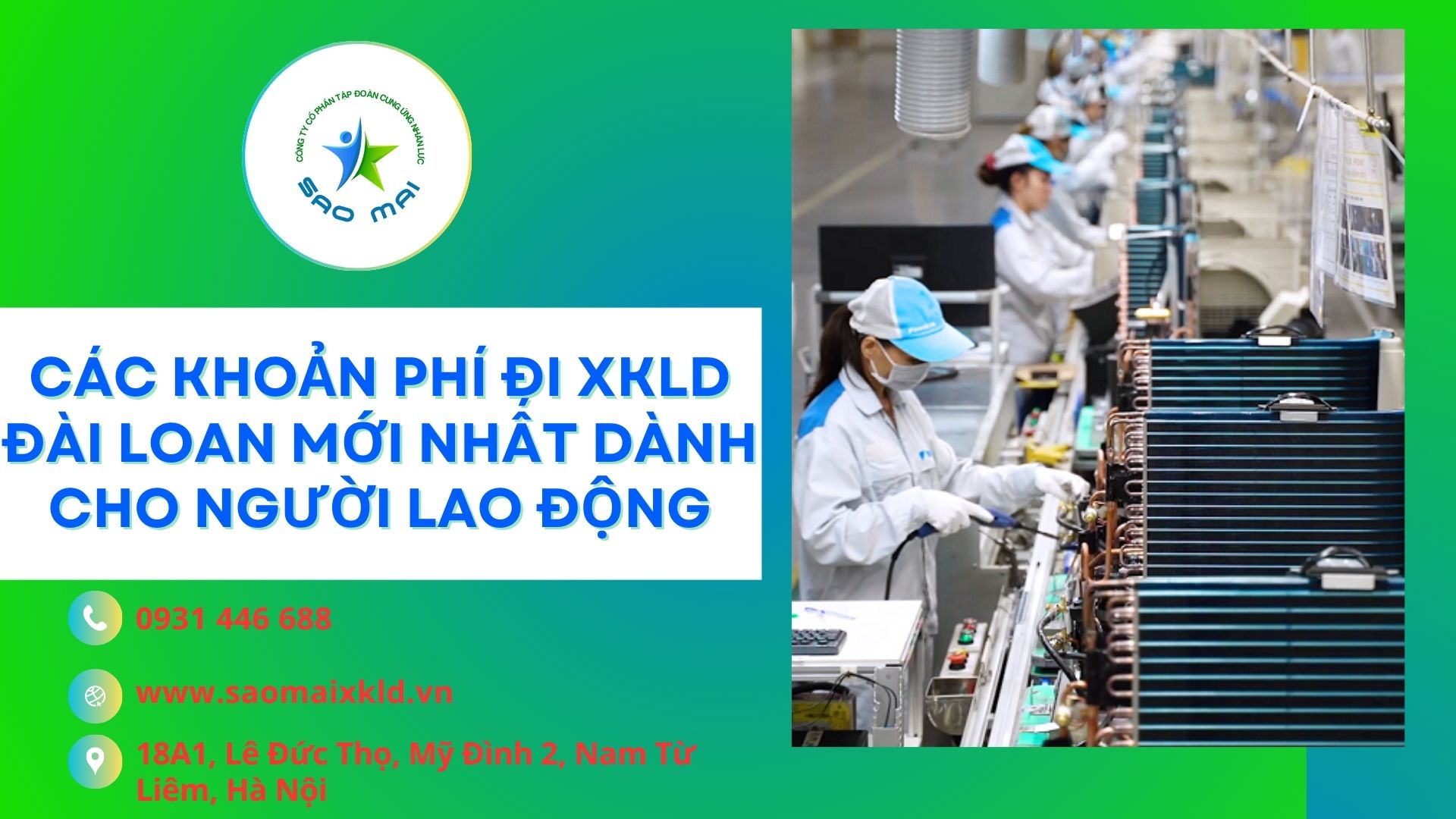 Phí quản lý  và các khoản phí đi XKLD Đài Loan dành cho người lao động