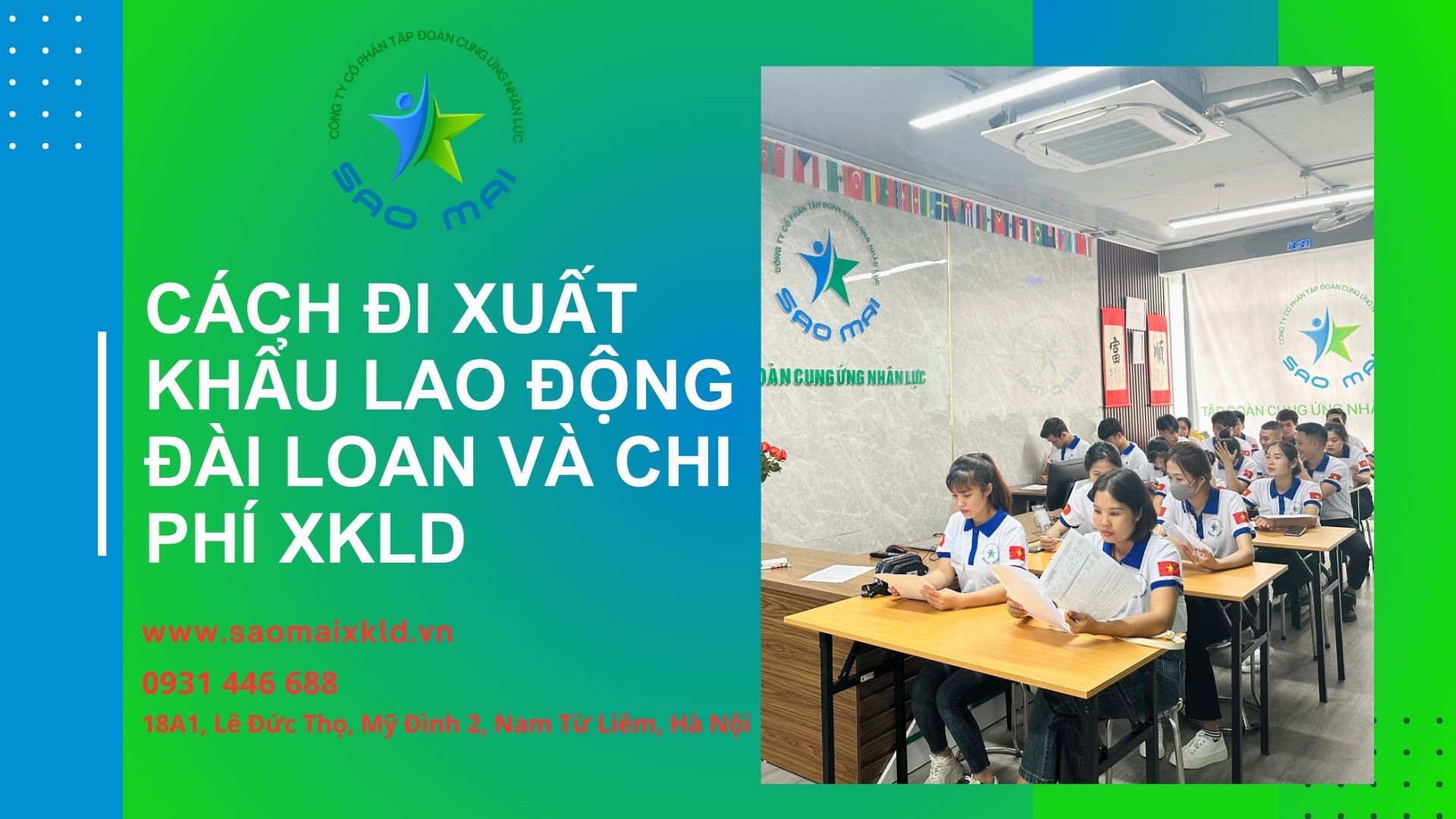 Cách đi xuất khẩu lao động và phí đi XKLD Đài Loan