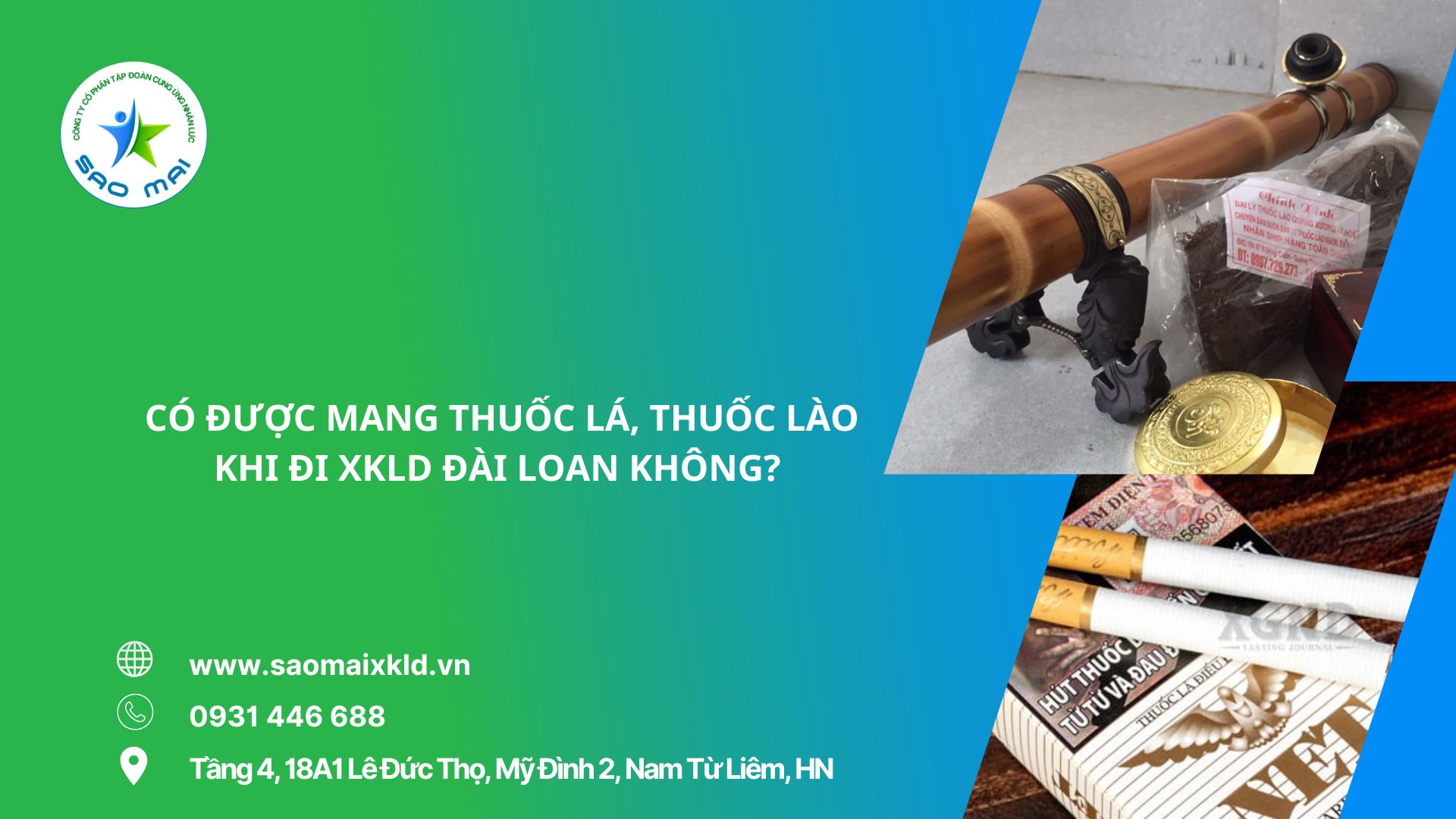 Có được mang thuốc lá, thuốc lào sang khi đi xuất khẩu lao động Đài Loan không? Quy định mới nhất dành cho lao động Việt Nam năm 2026