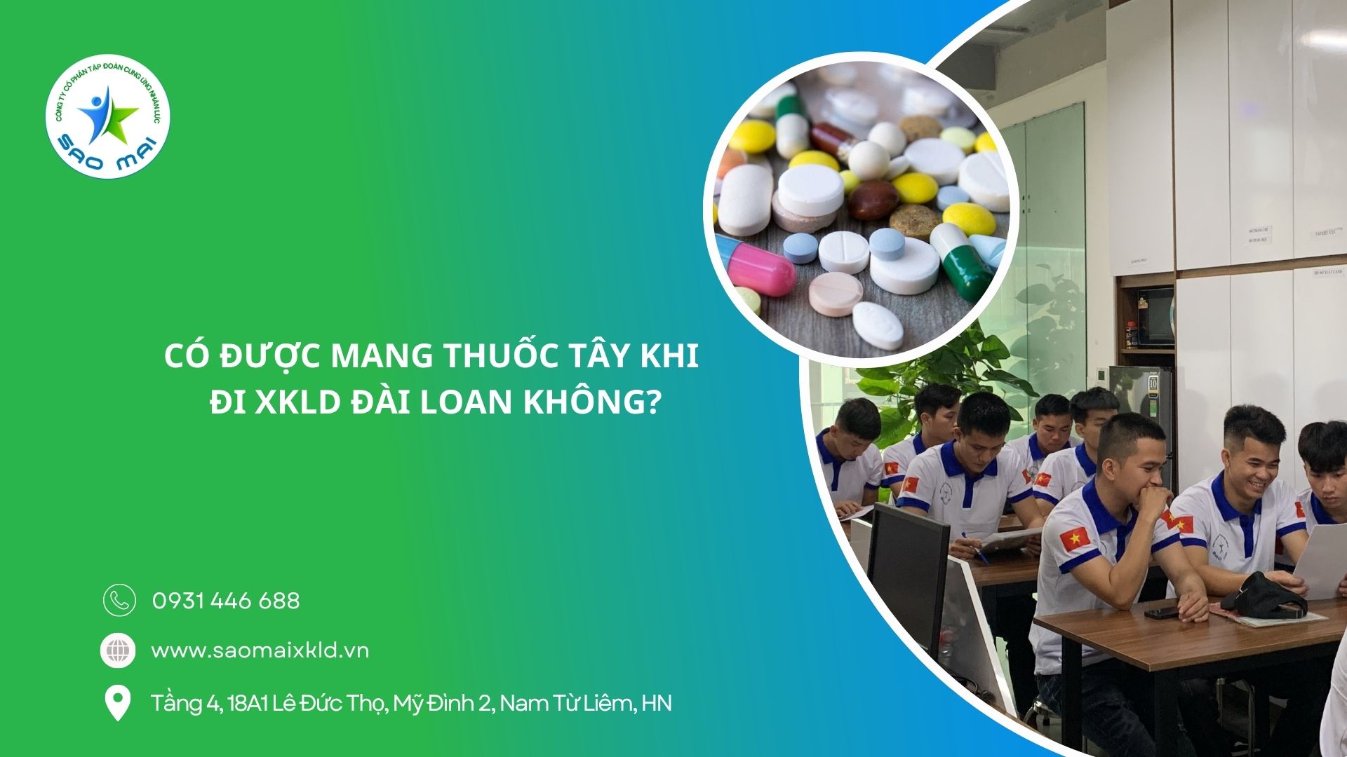 Đi xuất khẩu lao động Đài Loan có được mang thuốc tây không? [Cập nhật năm 2026]