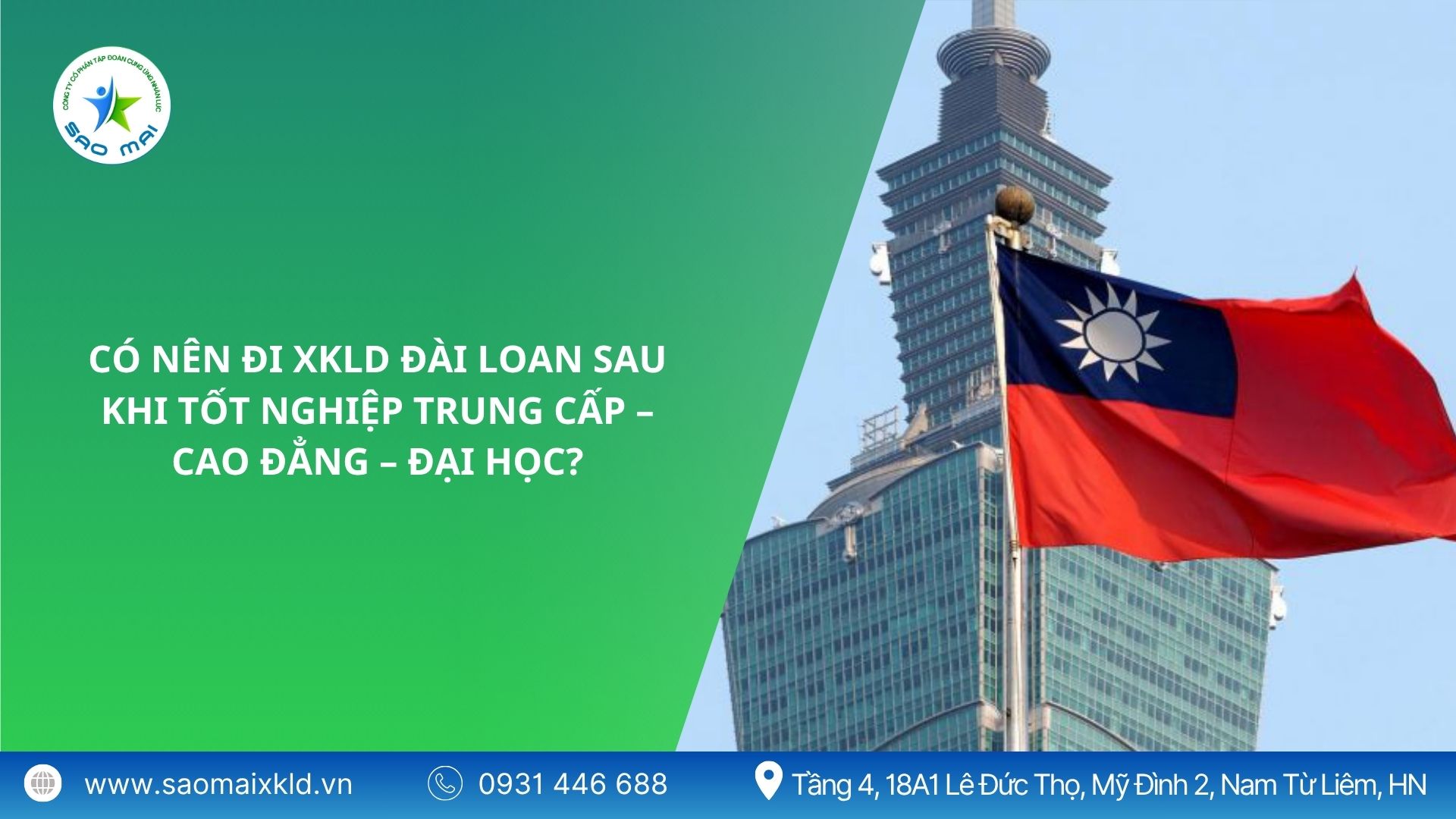 Có nên đi xuất khẩu lao động Đài Loan sau khi tốt nghiệp Trung cấp – Cao đẳng – Đại học?