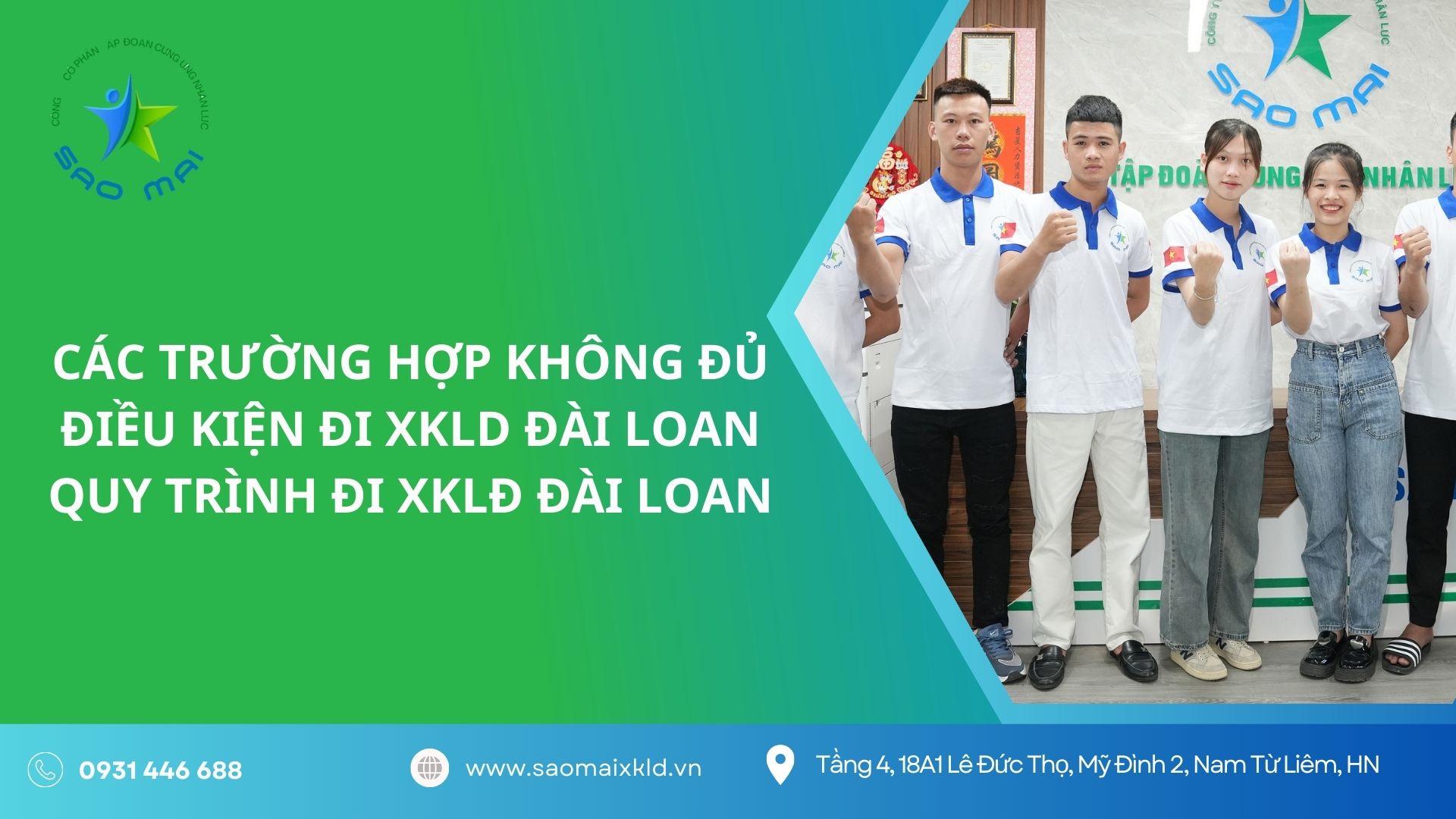 Các trường hợp KHÔNG đủ điều kiện đi xuất khẩu lao động Đài Loan? Quy trình đi xklđ Đài Loan dành cho người lao động