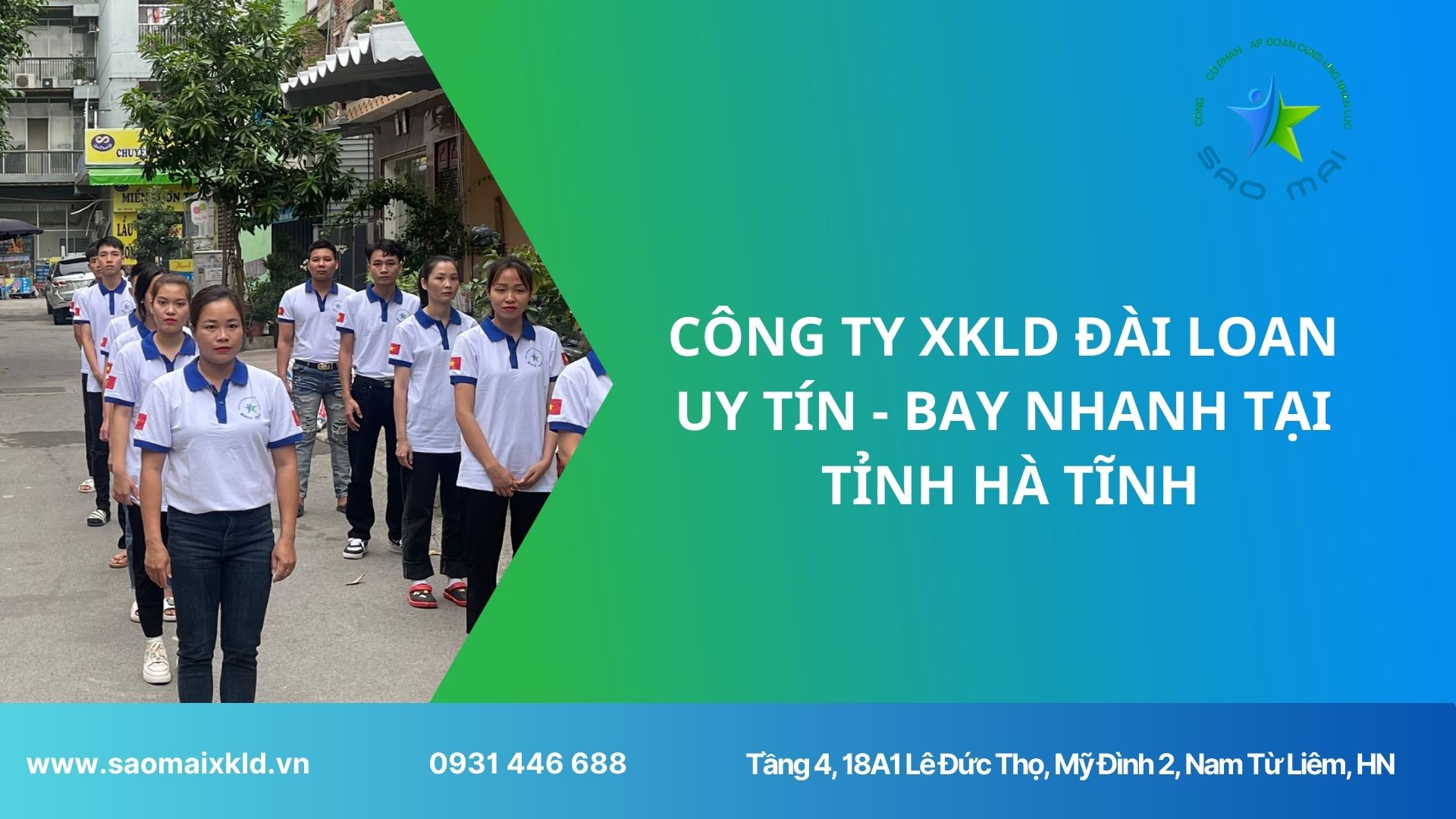 Xuất khẩu lao động tại tỉnh Hà Tĩnh với chi phí RẺ, bay NHANH, xuất cảnh chỉ sau 4-6 tuần kể từ ngày đỗ đơn hàng Đài Loan