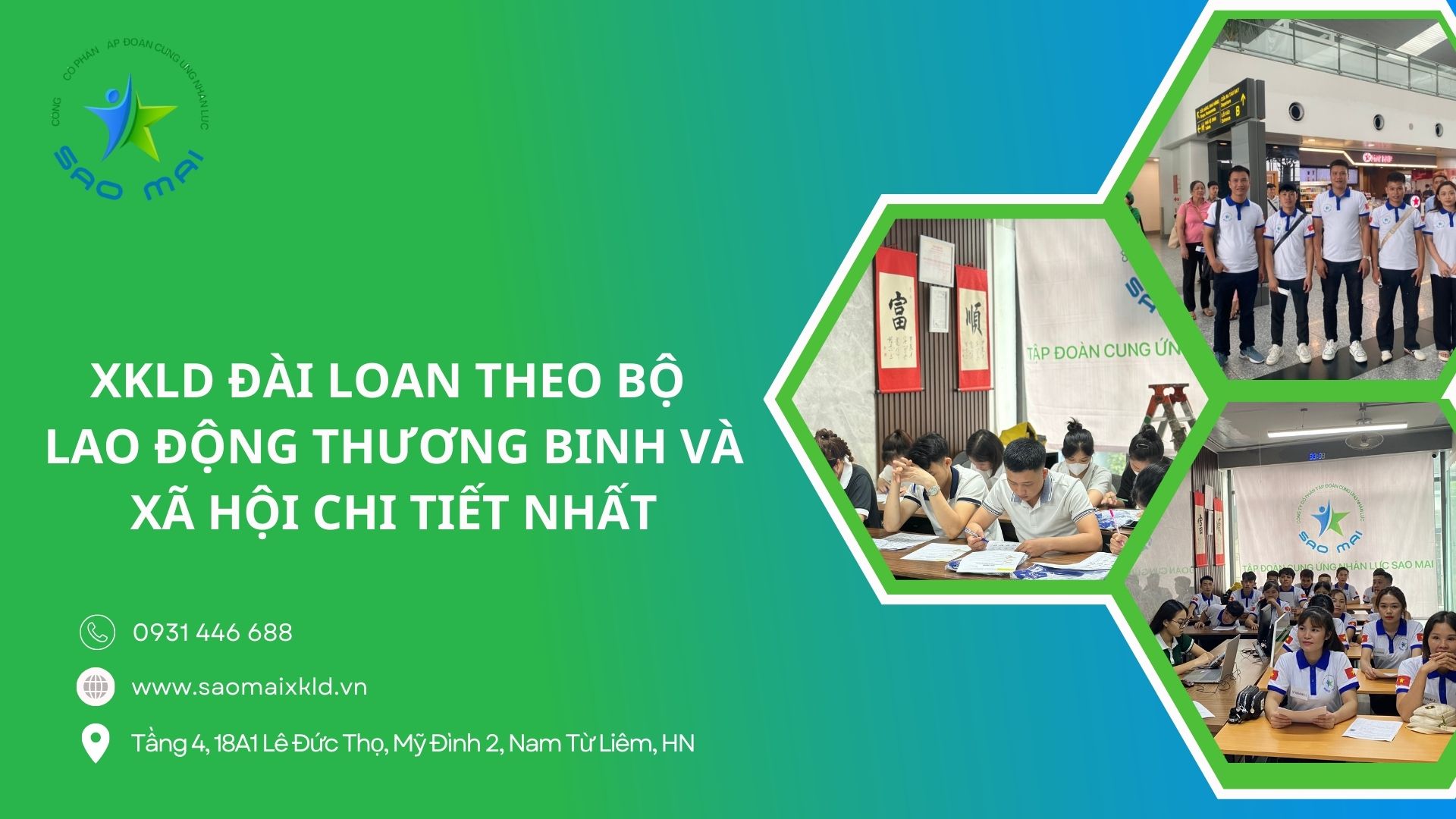 XKLD Đài Loan UY TÍN, BAY NHANH theo Bộ Lao động - Thương binh xã hội chi tiết nhất