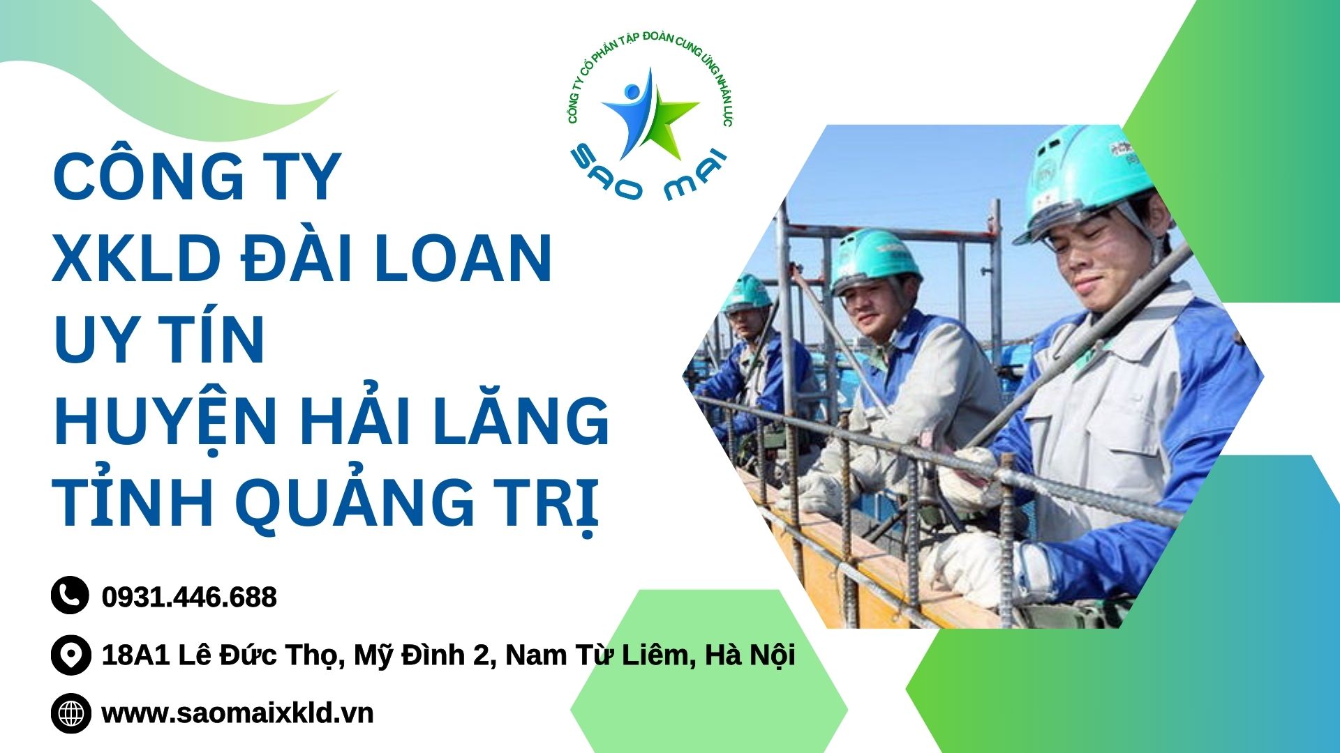   Công ty xuất khẩu lao động ĐÀI LOAN uy tín với chi phí thấp và bay nhanh tại huyện HẢI LĂNG, tỉnh QUẢNG TRỊ   