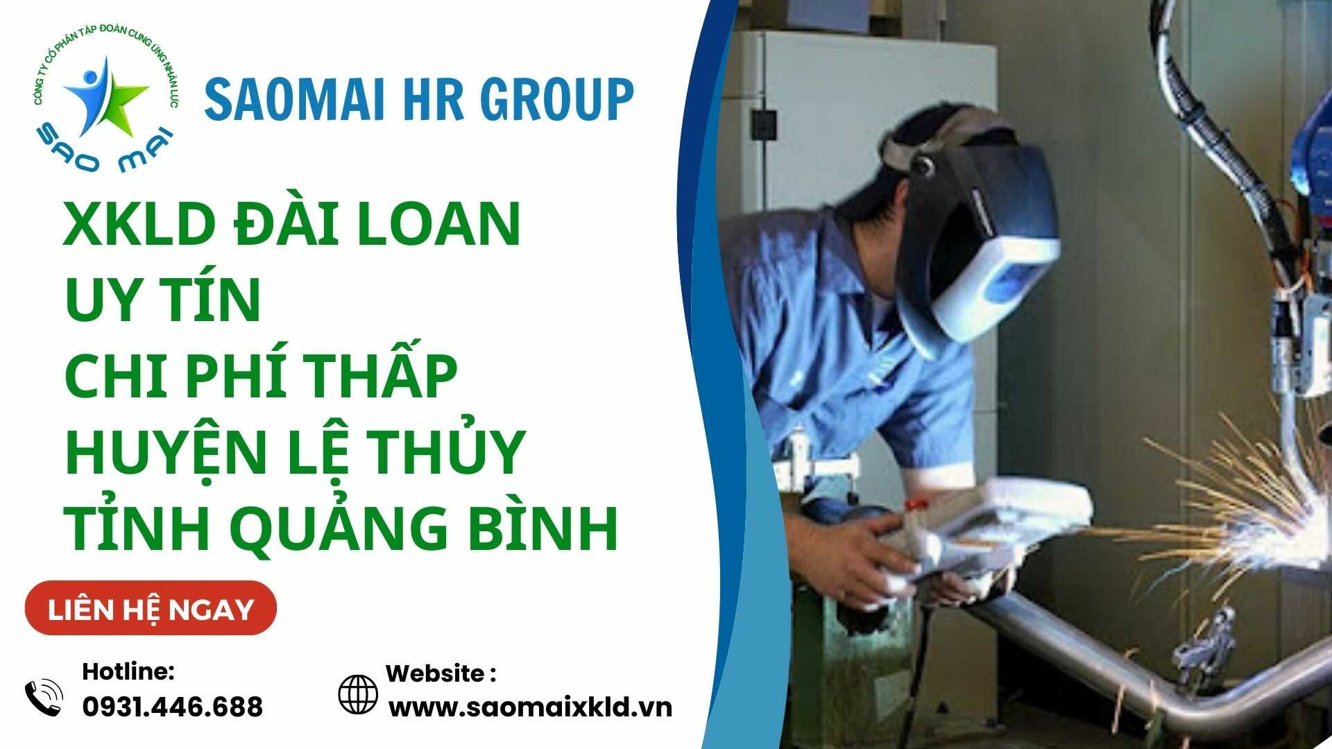 Công ty xuất khẩu lao động ĐÀI LOAN uy tín với chi phí thấp và bay nhanh tại huyện LỆ THỦY, tỉnh QUẢNG BÌNH   