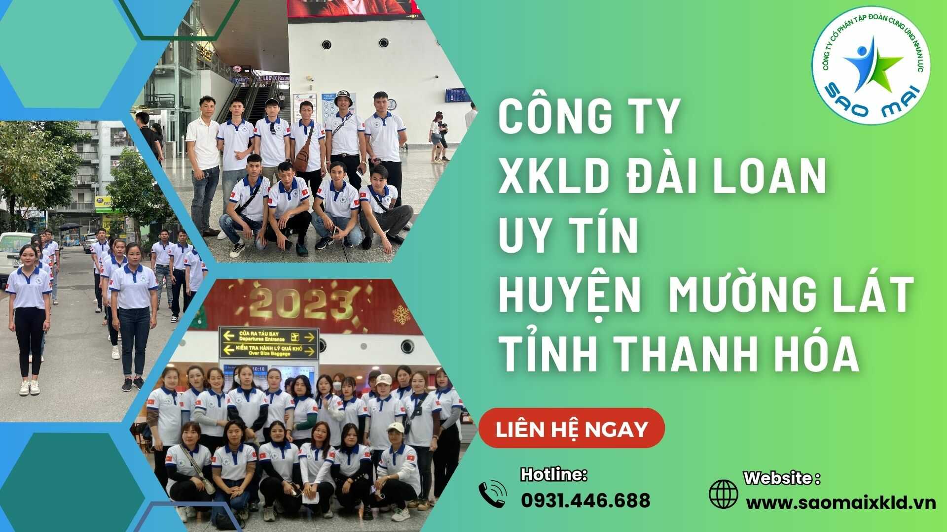 Công ty xuất khẩu lao động ĐÀI LOAN uy tín với chi phí thấp và bay nhanh tại huyện MƯỜNG LÁT, tỉnh THANH HÓA  