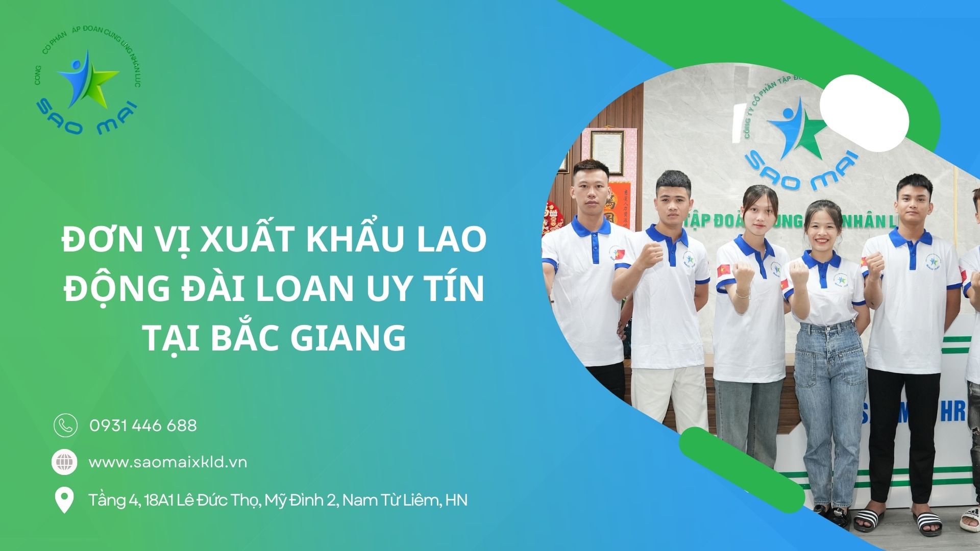 Công ty xuất khẩu lao động Đài Loan UY TÍN theo Bộ Lao động Thương Binh và Xã hội tại Bắc Giang