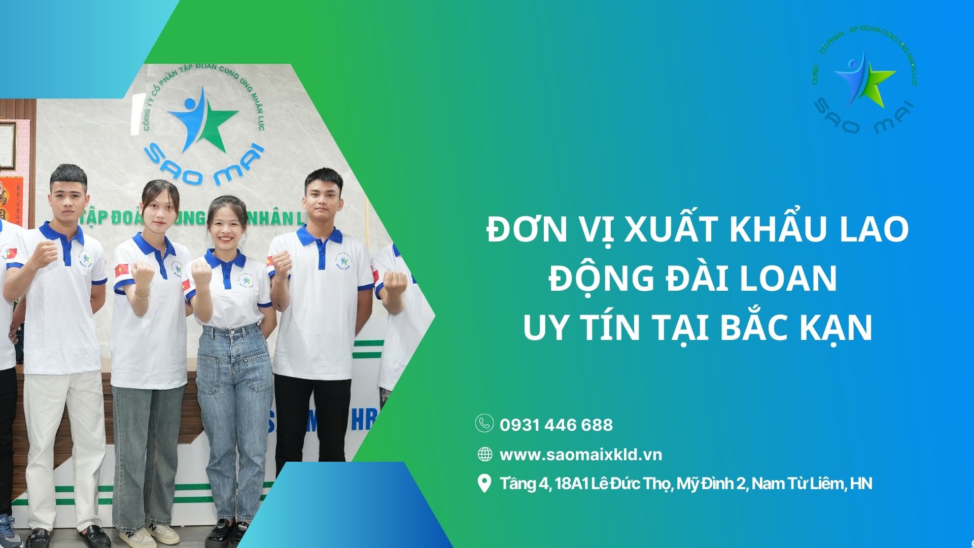 Công ty xuất khẩu lao động Đài Loan UY TÍN theo Bộ Lao động Thương Binh và Xã hội tại Bắc Kạn	