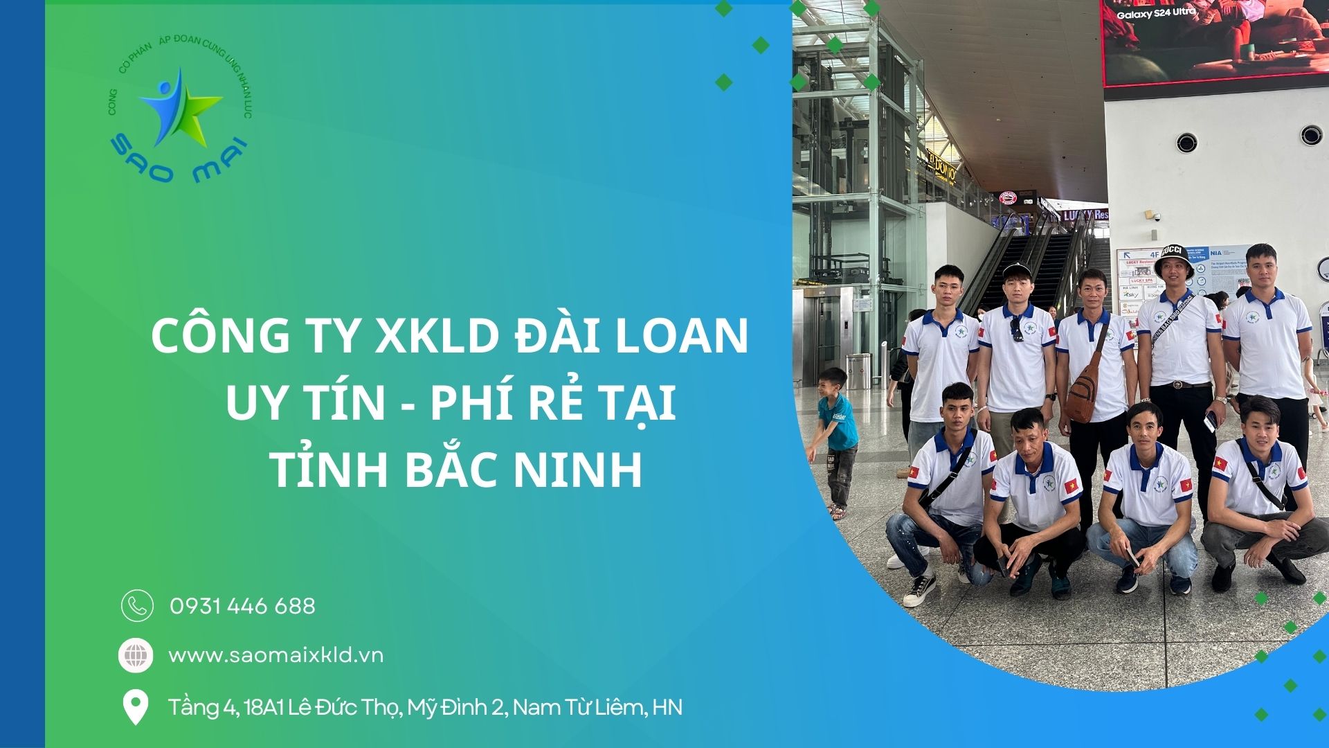 Xuất khẩu lao động tại tỉnh Bắc Ninh với chi phí RẺ, bay NHANH, xuất cảnh chỉ sau 4-6 tuần kể từ ngày đỗ đơn hàng Đài Loan