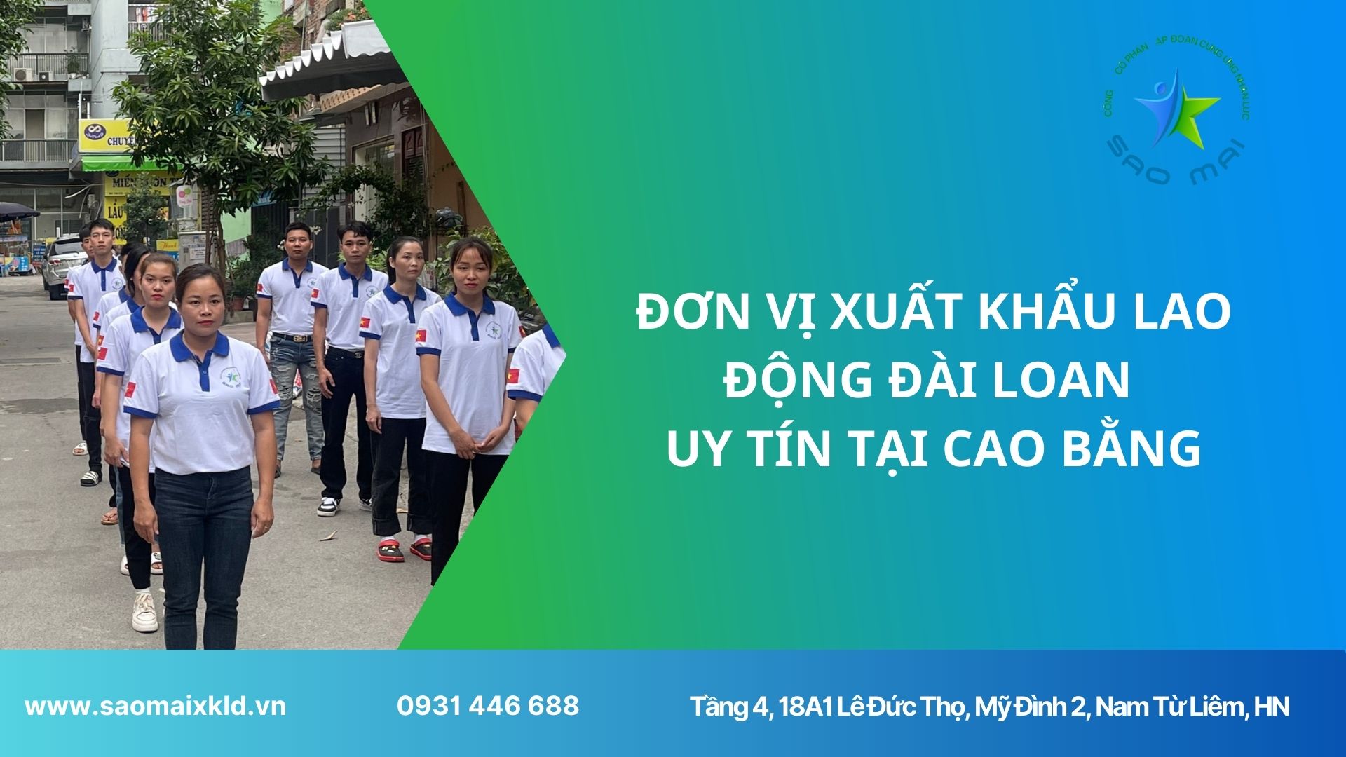 Công ty xuất khẩu lao động Đài Loan UY TÍN theo Bộ Lao động Thương Binh và Xã hội tại Cao Bằng