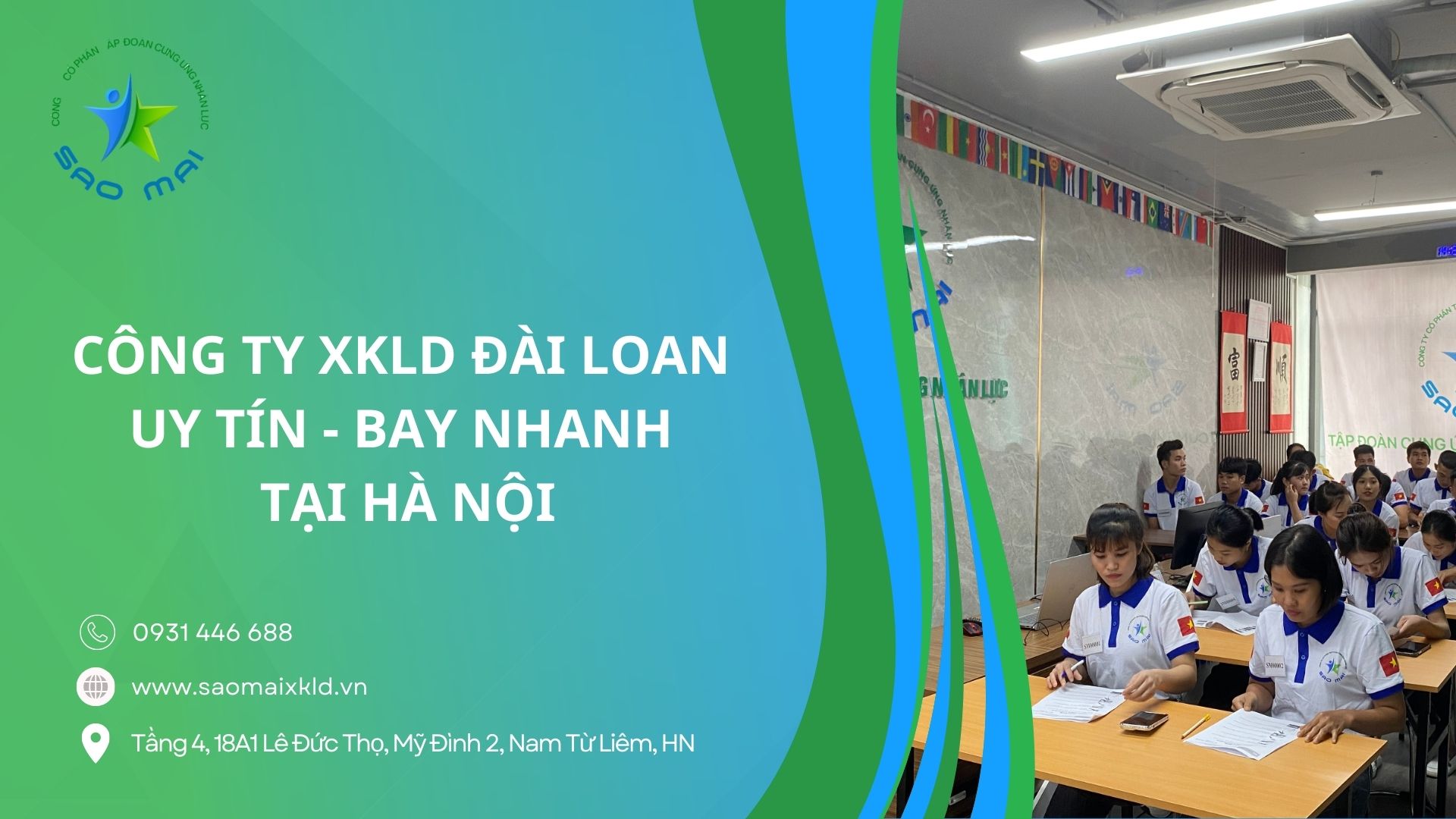 Xuất khẩu lao động Đài Loan uy tín, phí rẻ với các đơn hàng tốt nhất tại Hà Nội