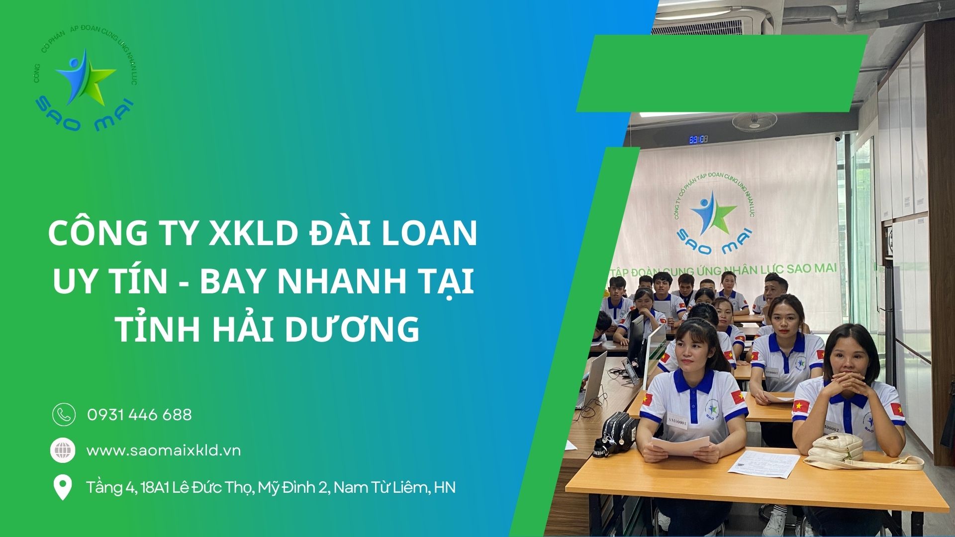 Xuất khẩu lao động đài loan uy tín theo bộ lao động thương binh và xã hội cấp phép tại tỉnh Hải Dương