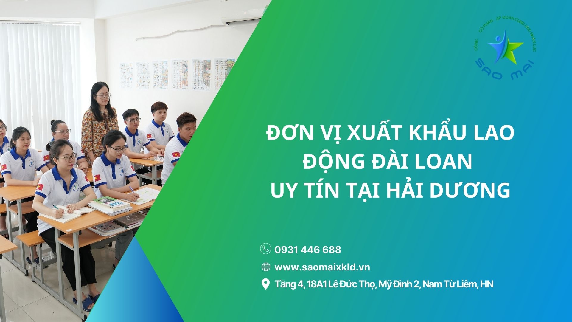 Công ty xuất khẩu lao động Đài Loan UY TÍN theo Bộ Lao động Thương Binh và Xã hội tại Hải Dương