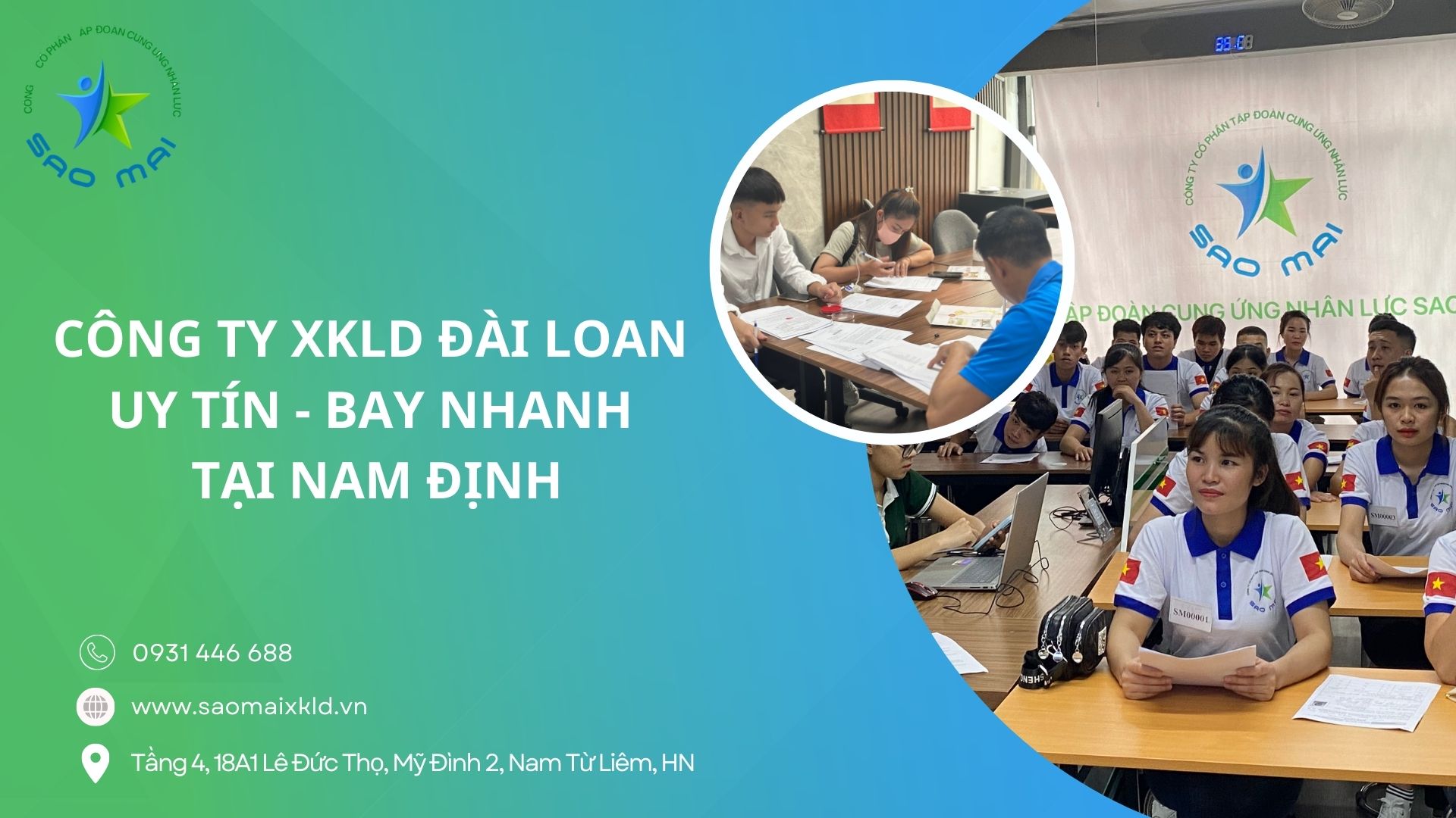 Xuất khẩu lao động đài loan uy tín theo bộ lao động thương binh và xã hội cấp phép tại tỉnh Nam Định