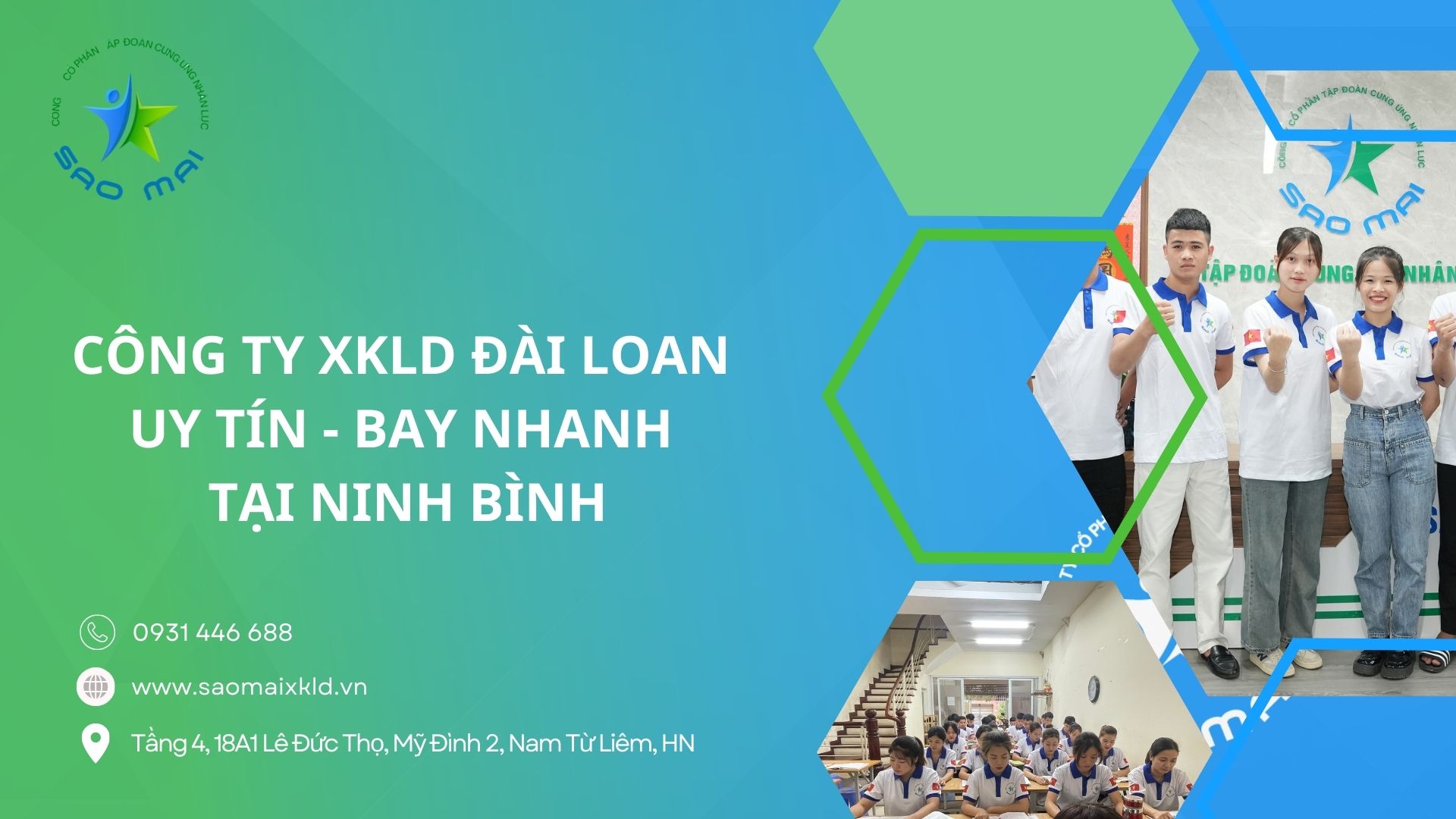 Xuất khẩu lao động đài loan uy tín theo bộ lao động thương binh và xã hội cấp phép tại tỉnh Ninh Bình