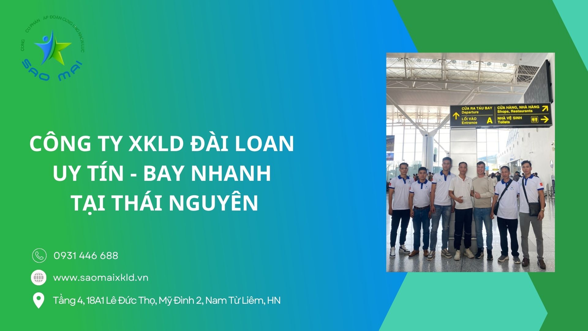 Xuất khẩu lao động đài loan uy tín theo bộ lao động thương binh và xã hội cấp phép tại tỉnh Thái Nguyên