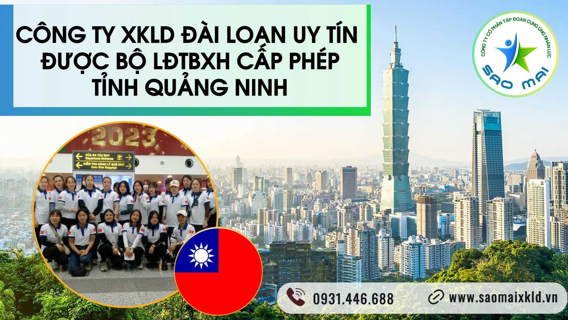 Công ty xuất khẩu lao động ĐÀI LOAN uy tín được Bộ Lao động Thương binh và Xã hội cấp phép tuyển dụng và đưa người lao động đi làm việc ở nước ngoài tỉnh QUẢNG NINH