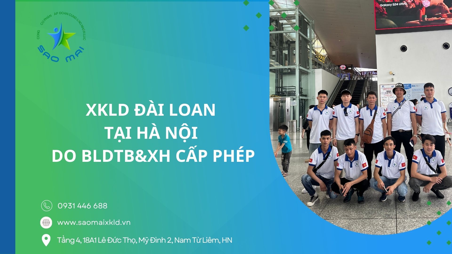 Công ty XKLĐ Đài Loan UY TÍN do BLDTB&XH cấp phép tại HÀ NỘI: Những điều cần biết