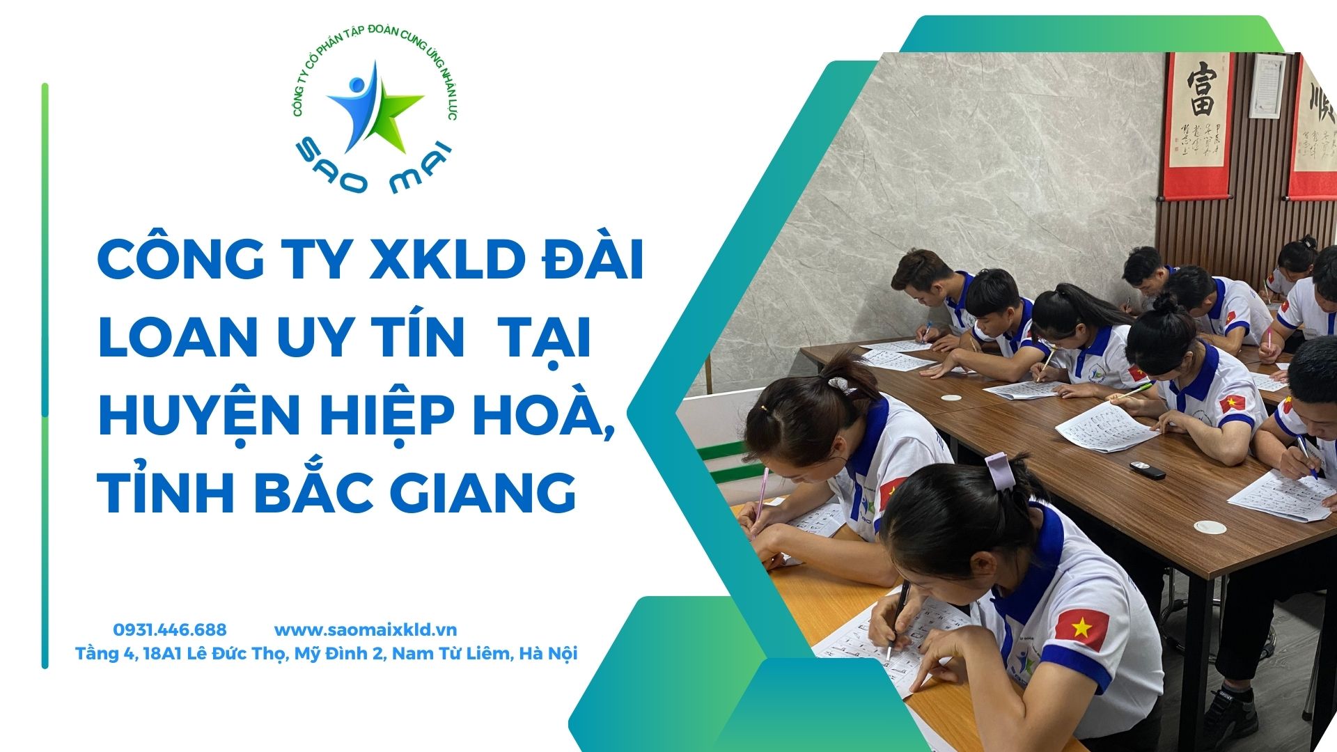 Công ty xuất khẩu lao động ĐÀI LOAN uy tín, chi phí thấp tại huyện HIỆP HOÀ, tỉnh BẮC GIANG