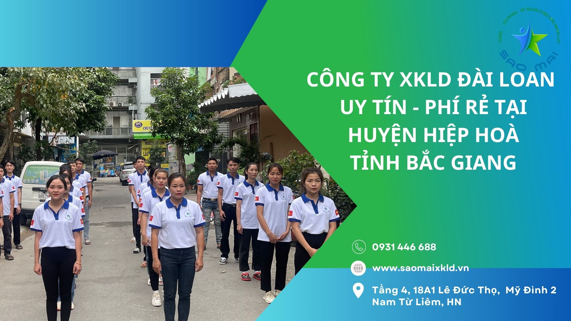 Xuất khẩu lao động Đài Loan uy tín, phí rẻ với các đơn hàng tốt nhất tại huyện Hiệp Hòa, tỉnh Bắc Giang