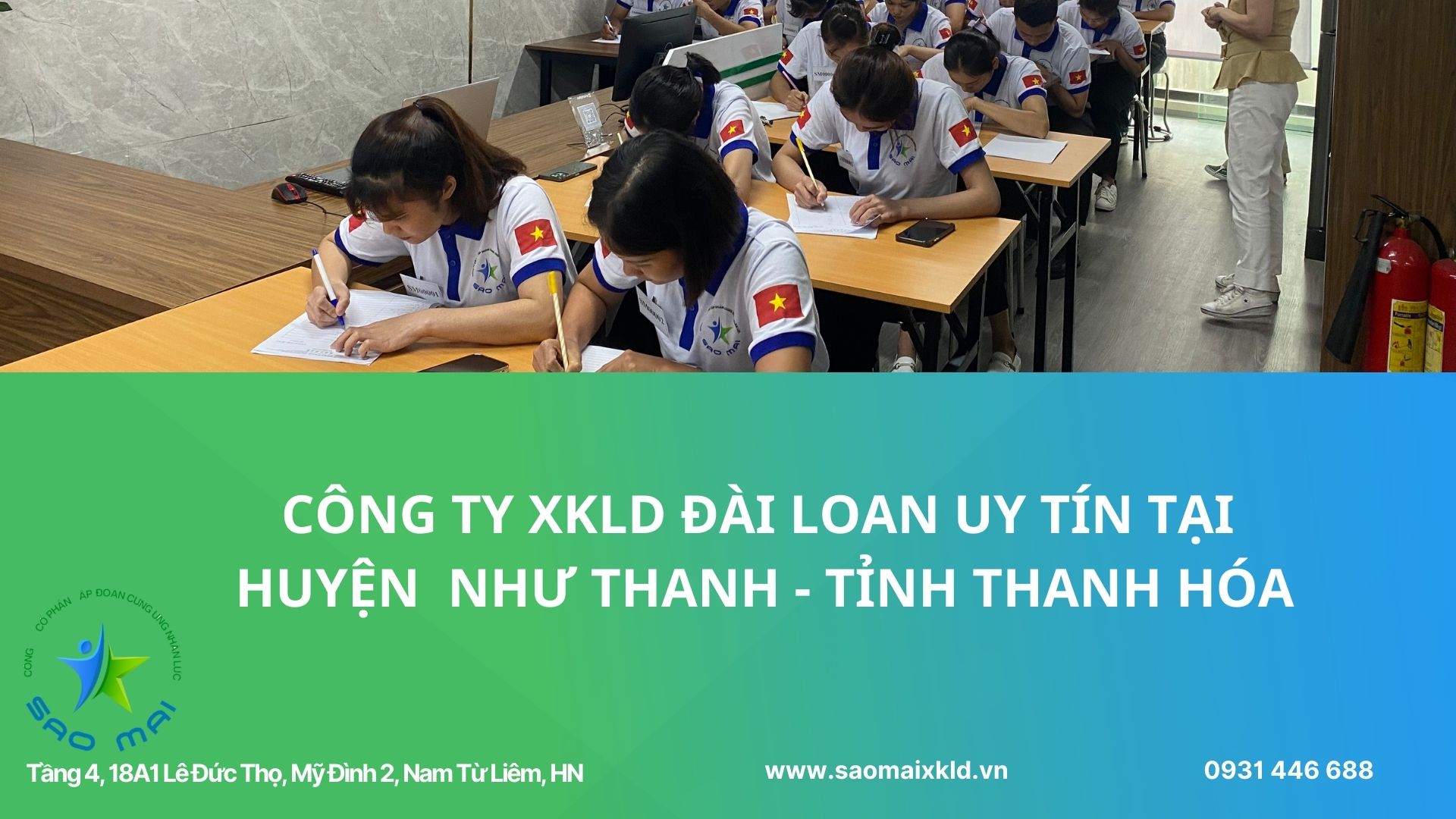 Xuất khẩu lao động Đài Loan uy tín, phí rẻ với các đơn hàng tốt nhất tại huyện NHƯ THANH, tỉnh THANH HÓA