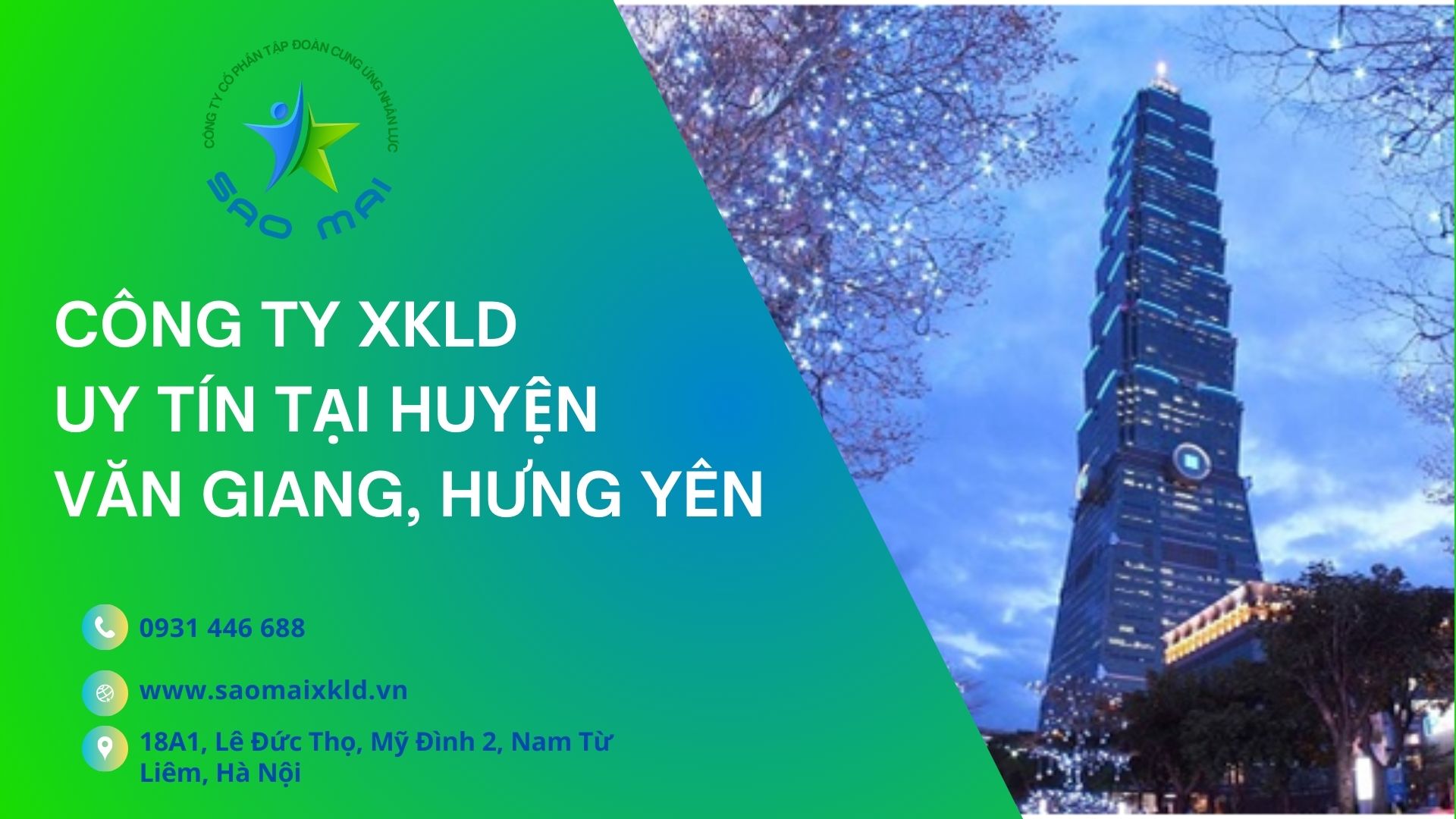 Công ty xuất khẩu lao động uy tín, chi phí thấp tại huyện VĂN GIANG, tỉnh Hưng Yên