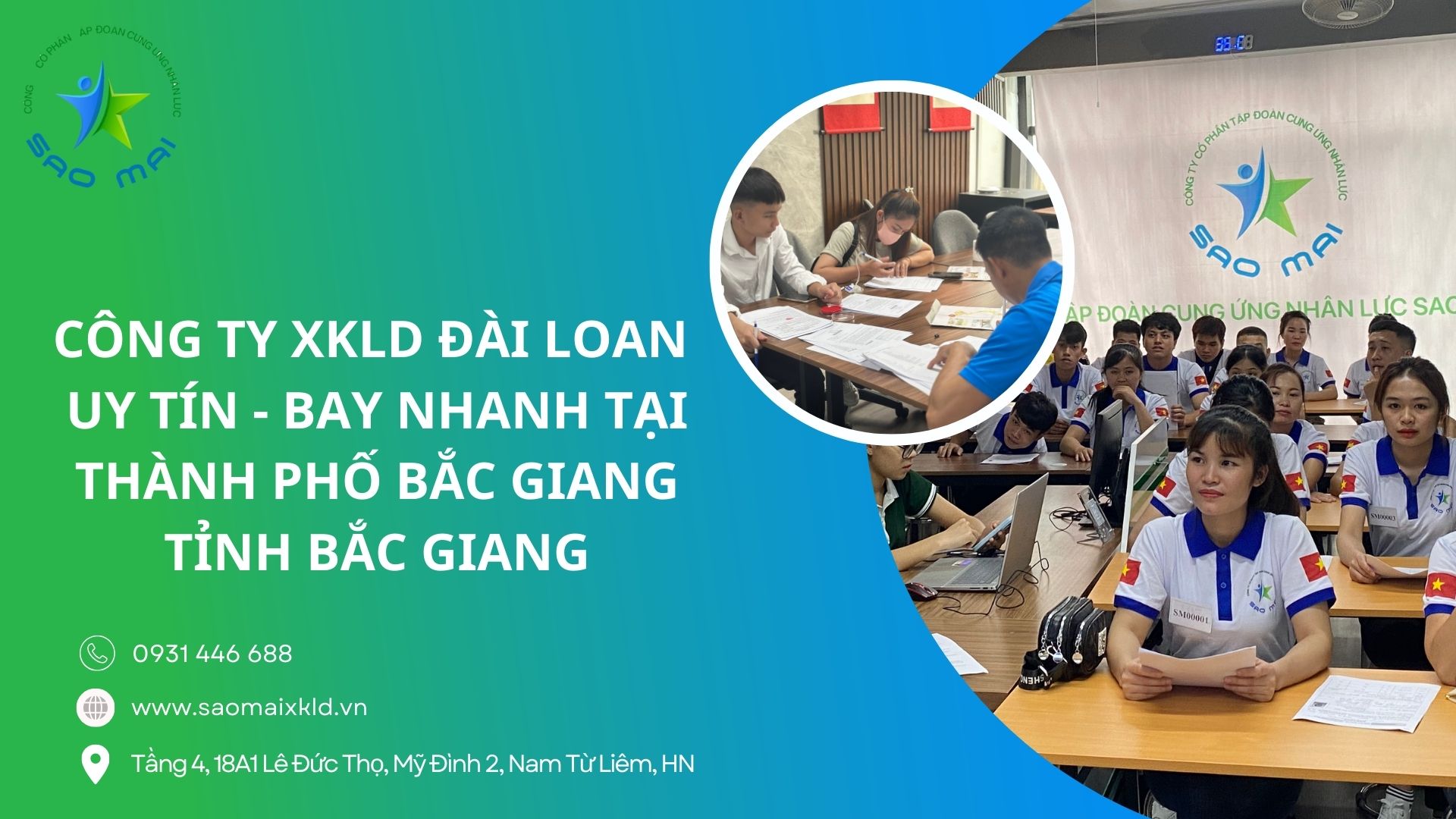 Xuất khẩu lao động Đài Loan uy tín, phí rẻ với các đơn hàng tốt nhất tại thành phố Bắc Giang, tỉnh Bắc Giang