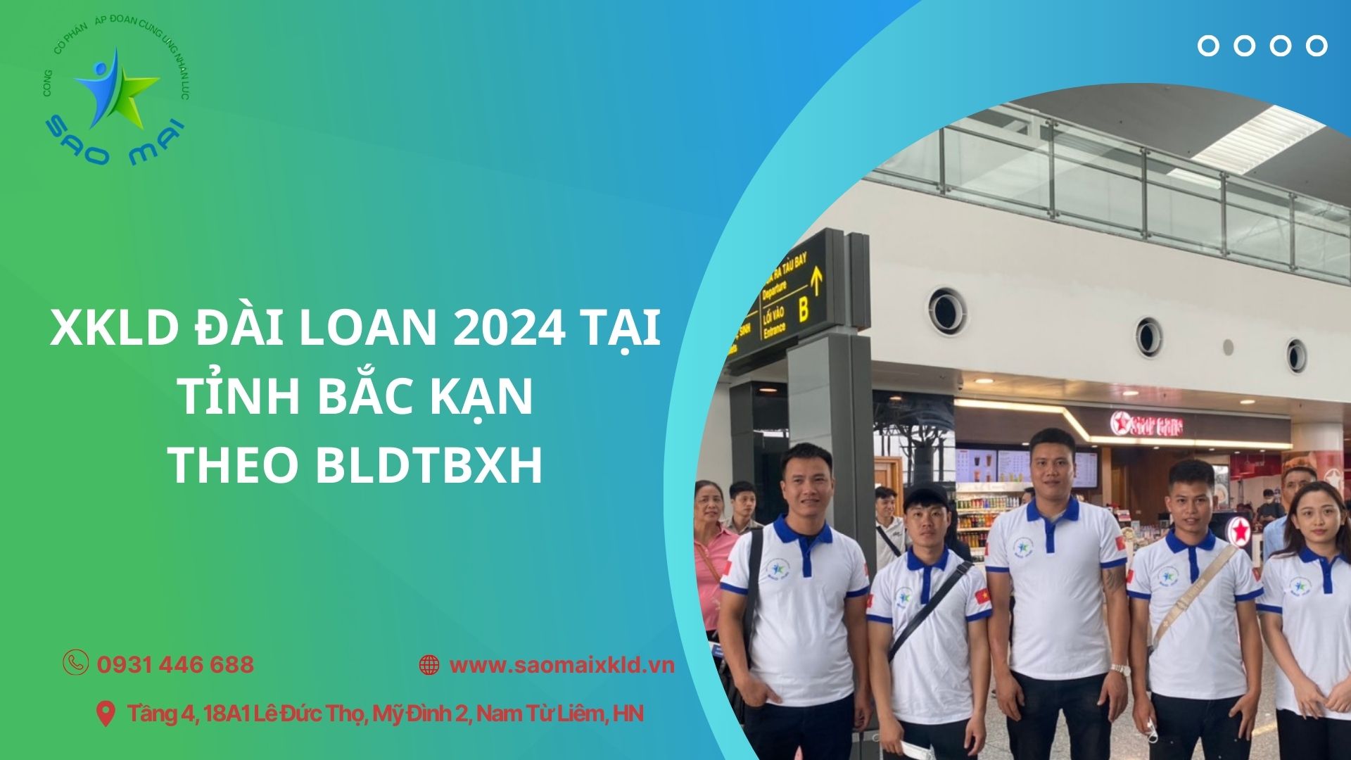 Xuất khẩu lao động Đài Loan 2024 UY TÍN, BAY NHANH tại tỉnh BẮC KẠN theo bldtbxh