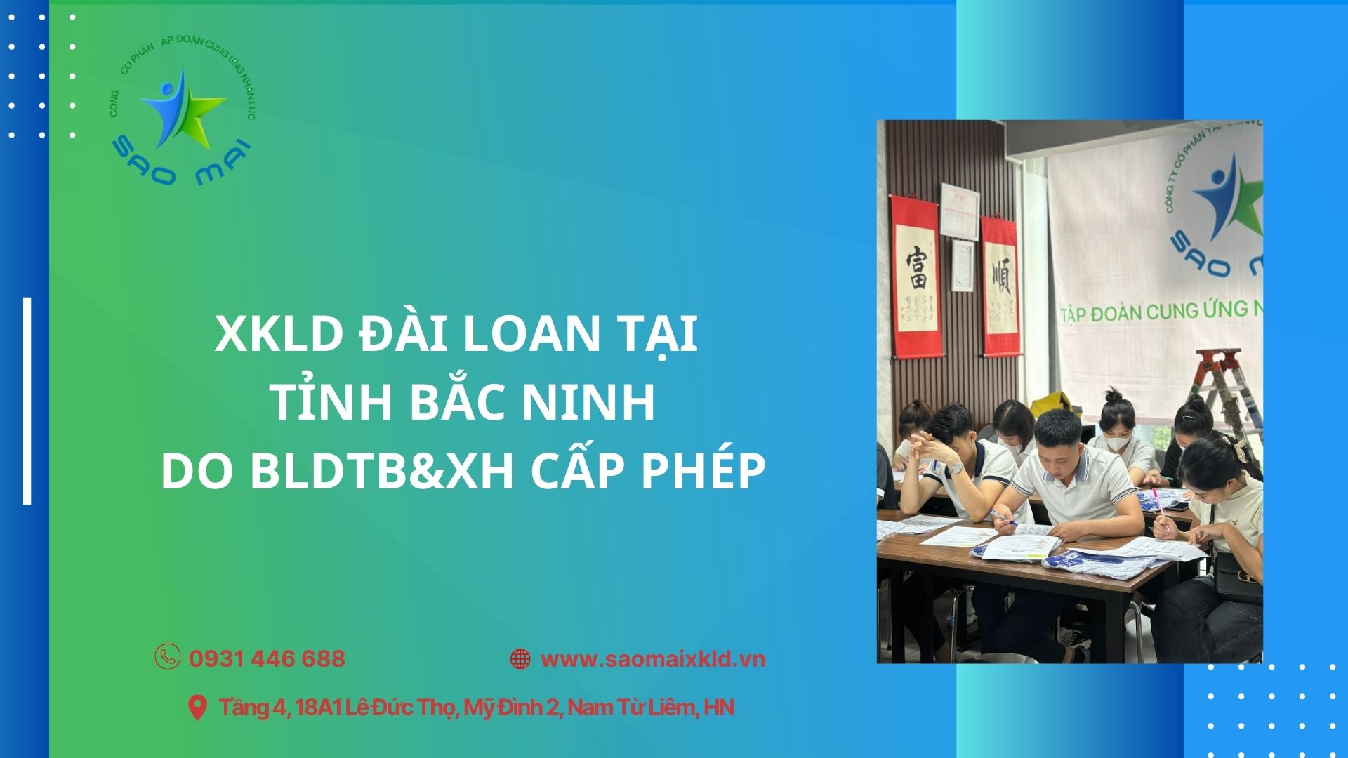 Công ty XKLĐ Đài Loan UY TÍN do BLDTB&XH cấp phép tại BẮC NINH: Những điều cần biết