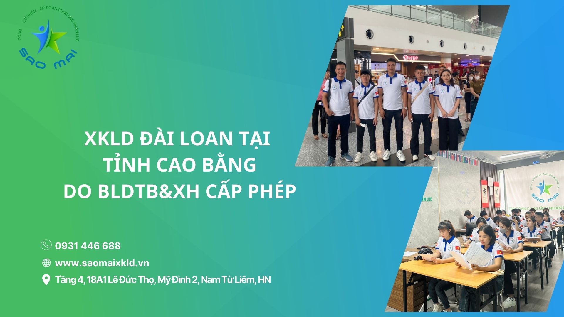 Công ty XKLĐ Đài Loan UY TÍN do BLDTB&XH cấp phép tại CAO BẰNG: Những điều cần biết