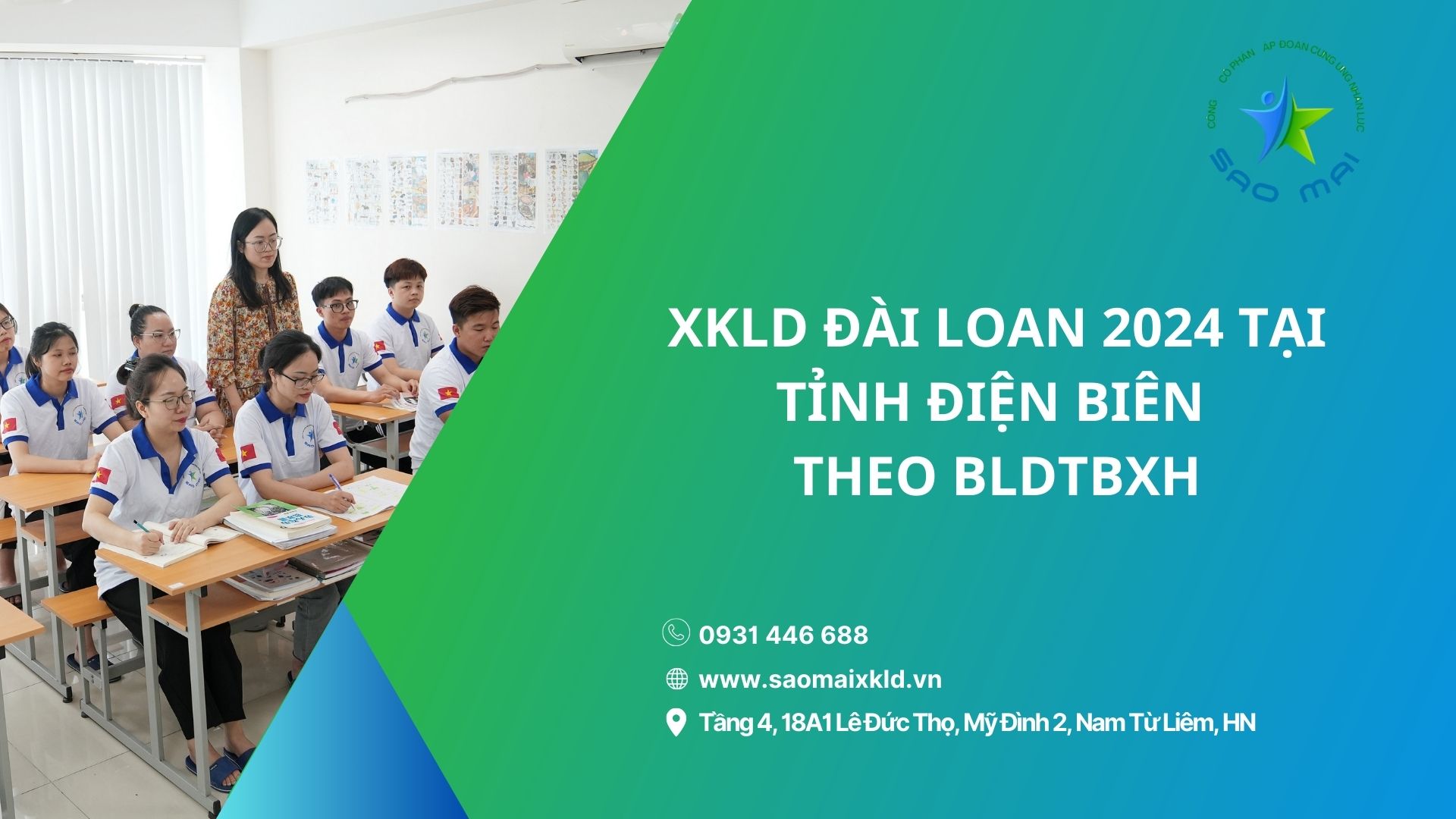 Xuất khẩu lao động Đài Loan 2024 UY TÍN, BAY NHANH tại tỉnh ĐIỆN BIÊN theo bldtbxh